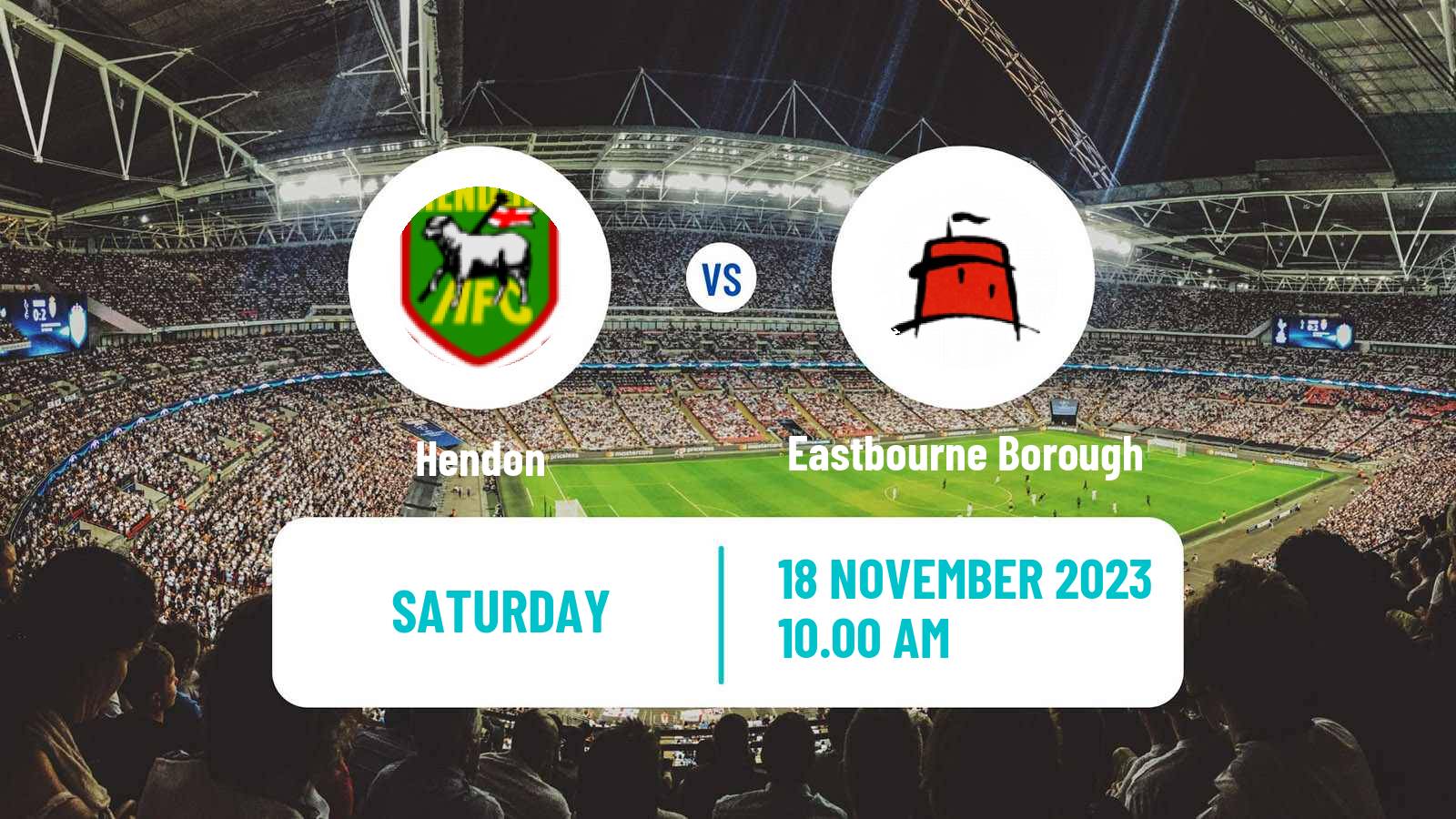 Soccer English FA Trophy Hendon - Eastbourne Borough