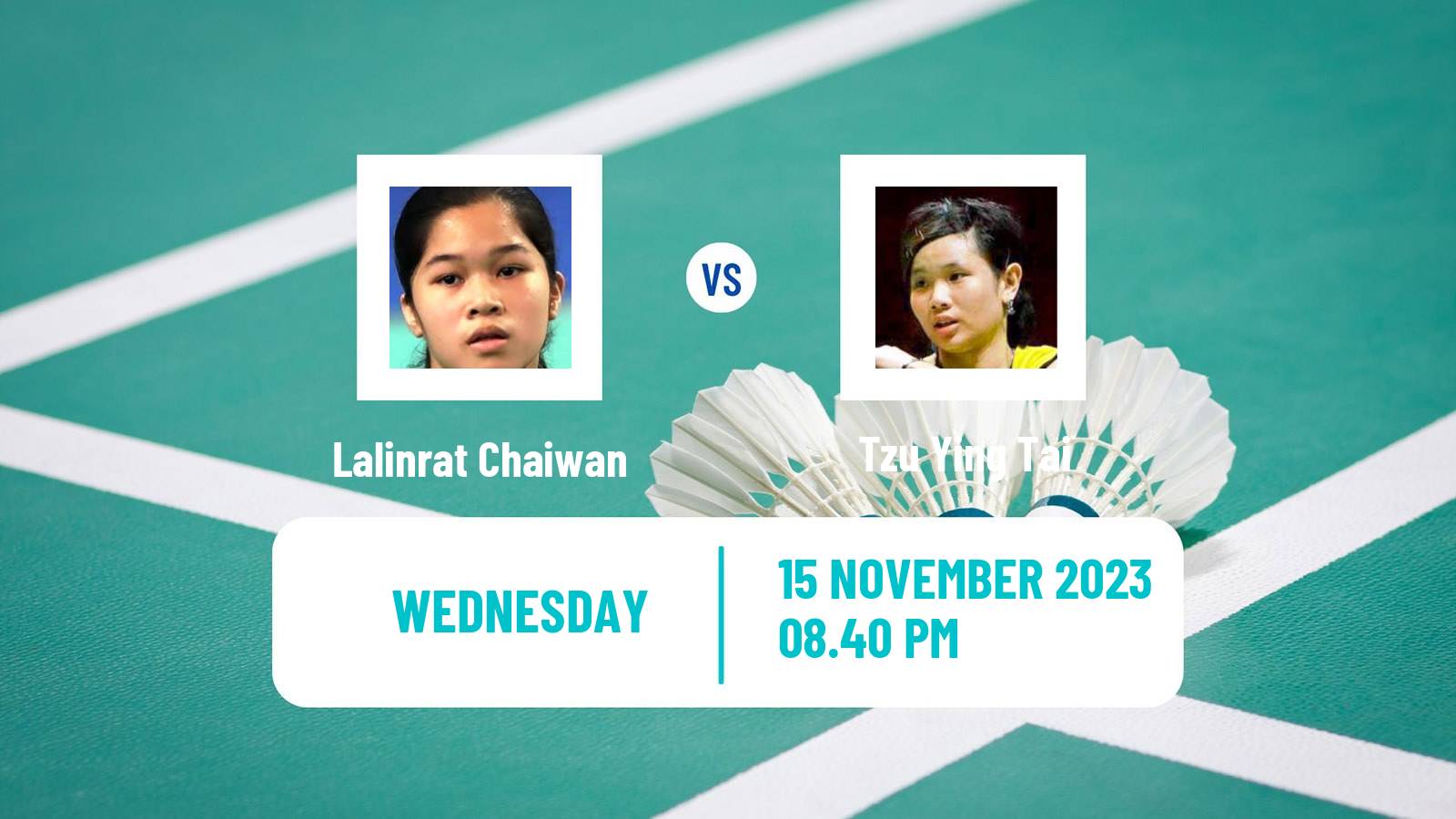 Badminton BWF World Tour Kumamoto Masters Women Lalinrat Chaiwan - Tzu Ying Tai