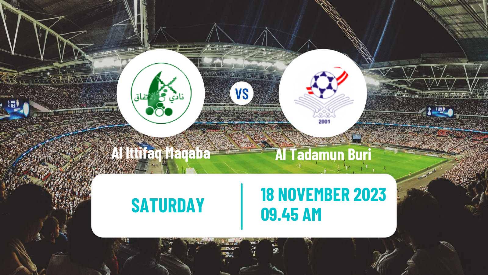 Soccer Bahraini Cup Al Ittifaq Maqaba - Al Tadamun Buri