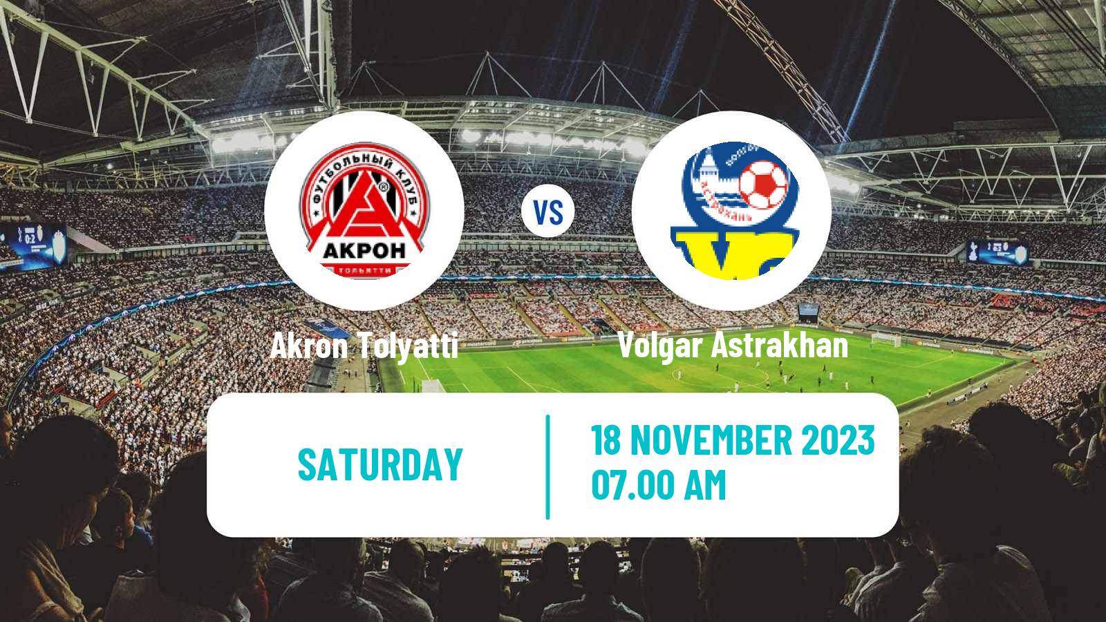 Soccer Russian FNL Akron Tolyatti - Volgar Astrakhan