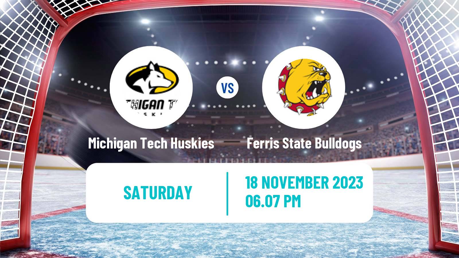 Hockey NCAA Hockey Michigan Tech Huskies - Ferris State Bulldogs
