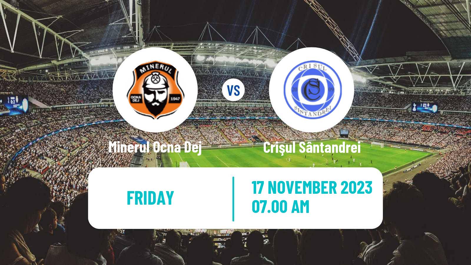 Soccer Romanian Liga 3 - Seria 10 Minerul Ocna Dej - Crişul Sântandrei