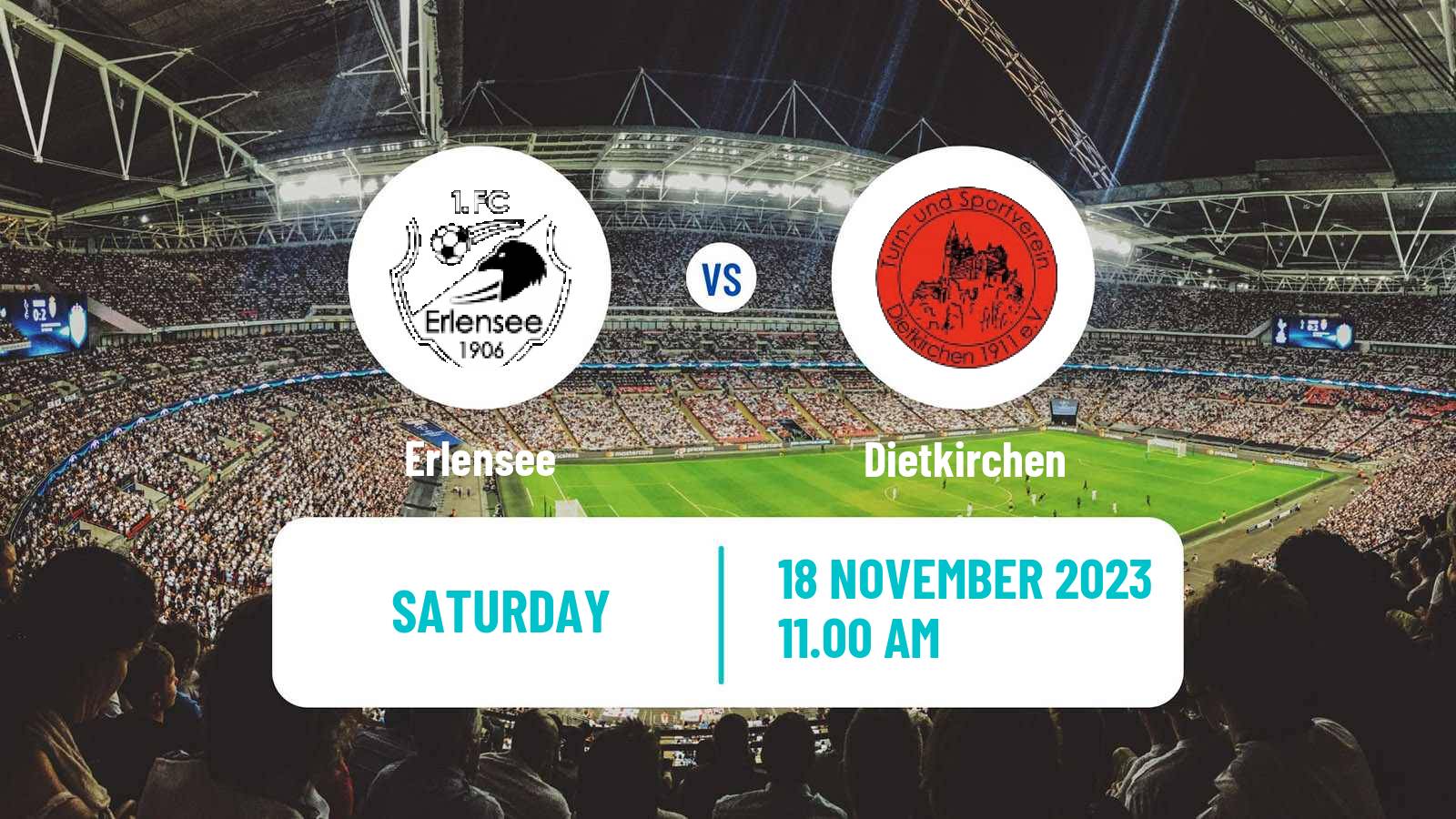 Soccer German Oberliga Hessen Erlensee - Dietkirchen