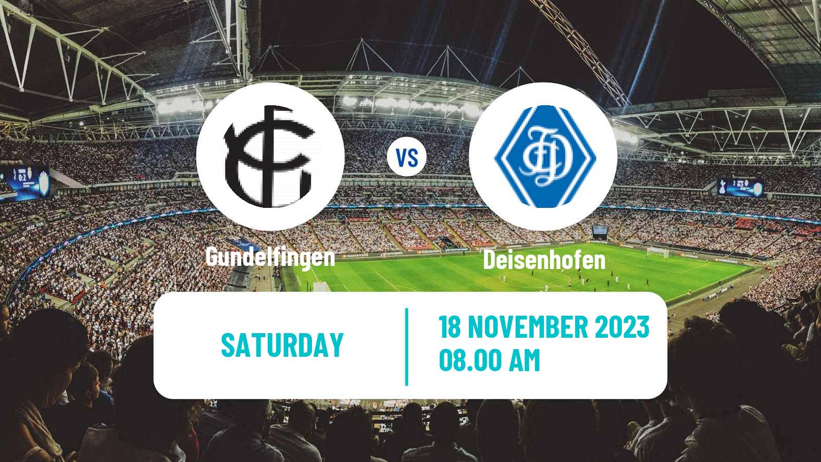 Soccer German Oberliga Bayern Süd Gundelfingen - Deisenhofen