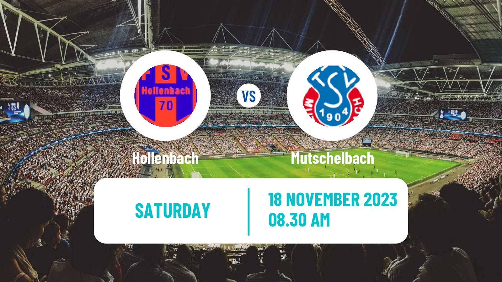 Football German Oberliga Baden-Württemberg Hollenbach - Mutschelbach