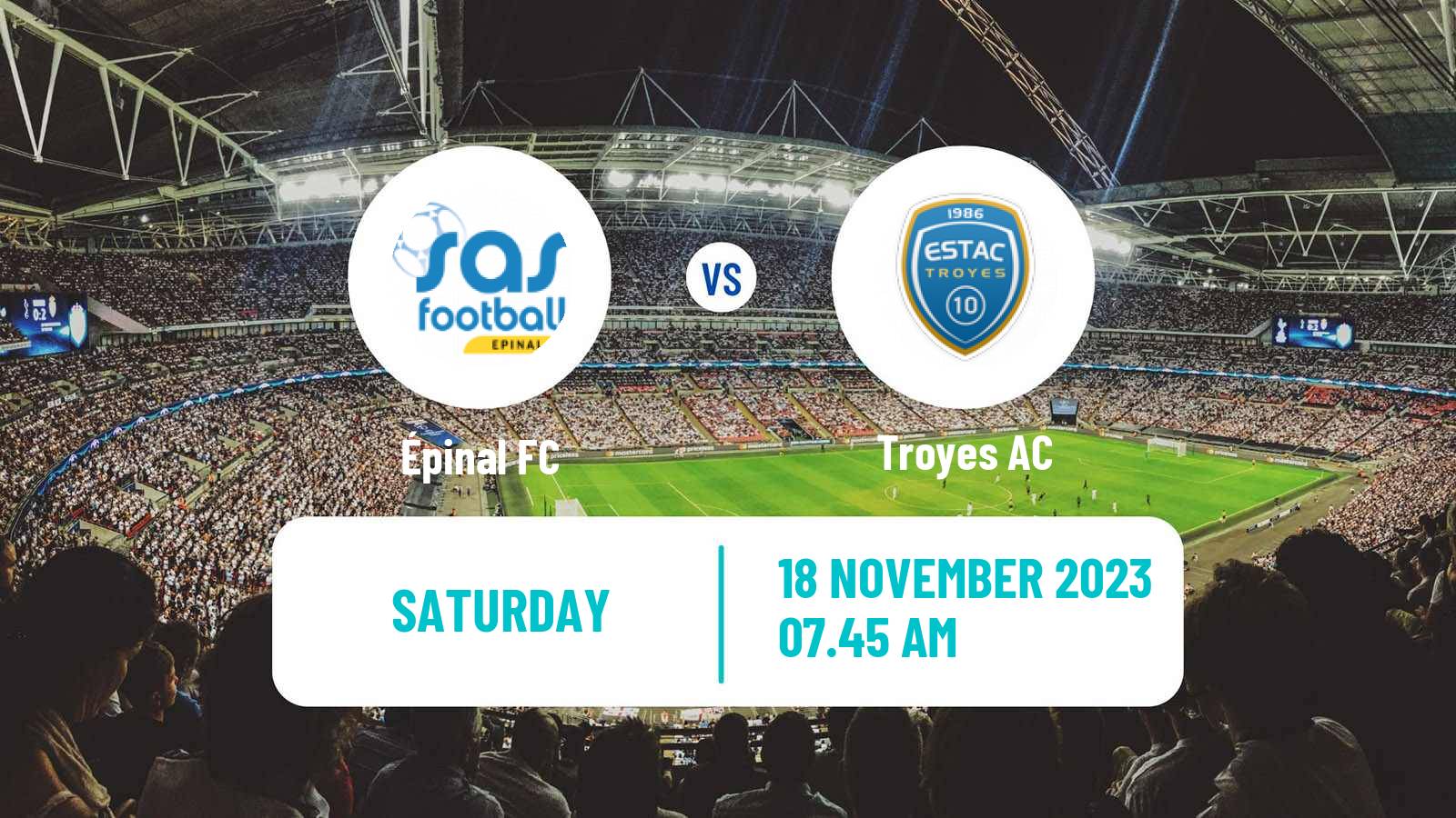 Soccer Coupe De France Épinal - Troyes