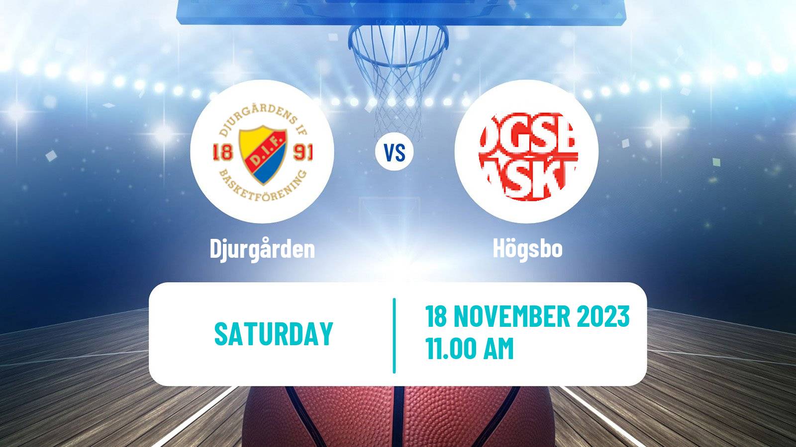 Basketball Swedish Superettan Basketball Djurgården - Högsbo