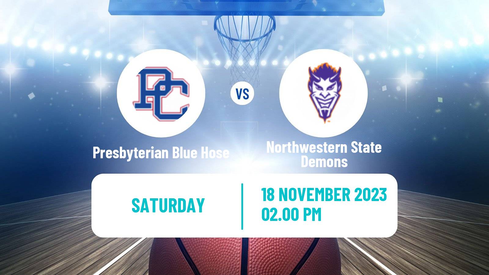 Basketball NCAA College Basketball Presbyterian Blue Hose - Northwestern State Demons