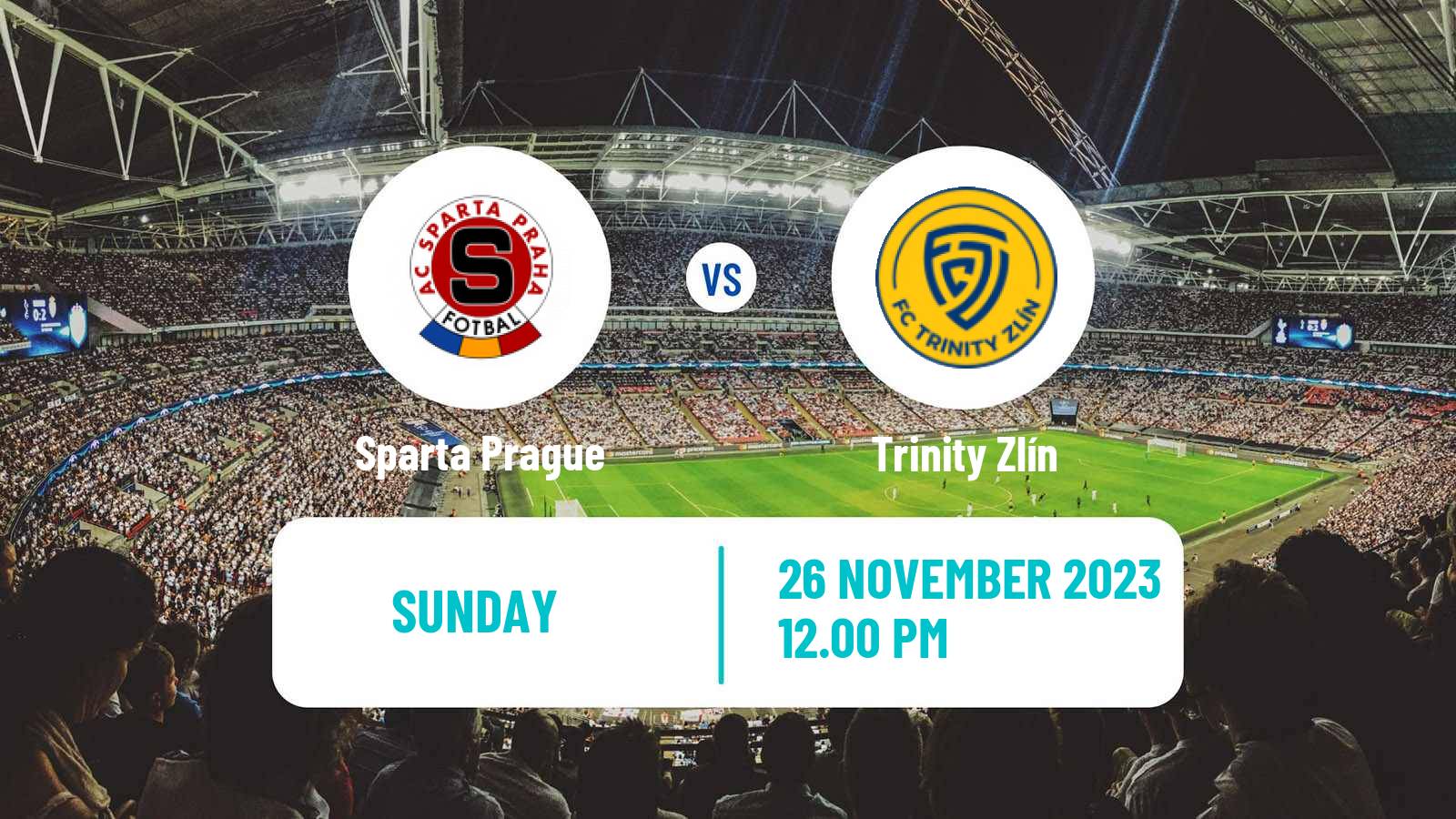 Soccer Czech 1 Liga Sparta Prague - Zlín