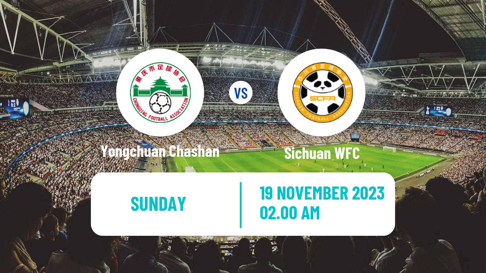 Soccer Chinese Super League Women Yongchuan Chashan - Sichuan