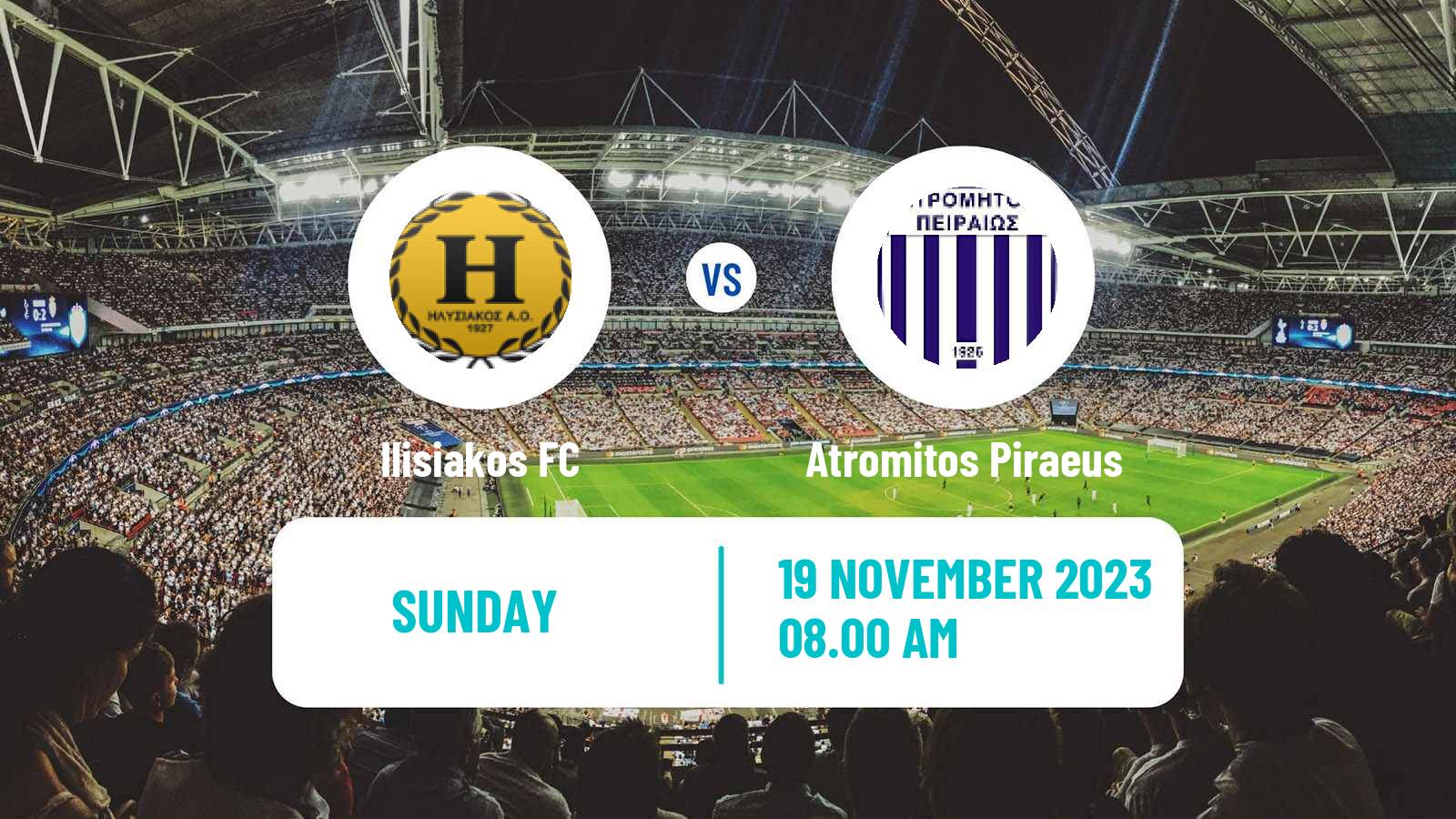 Soccer Greek Gamma Ethniki - Group 4 Ilisiakos - Atromitos Piraeus