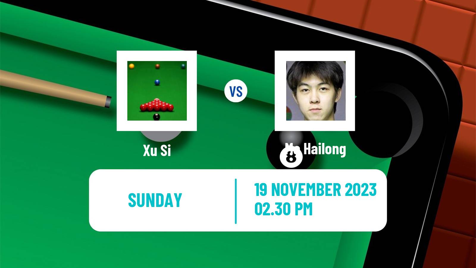 Snooker Uk Championship Xu Si - Ma Hailong