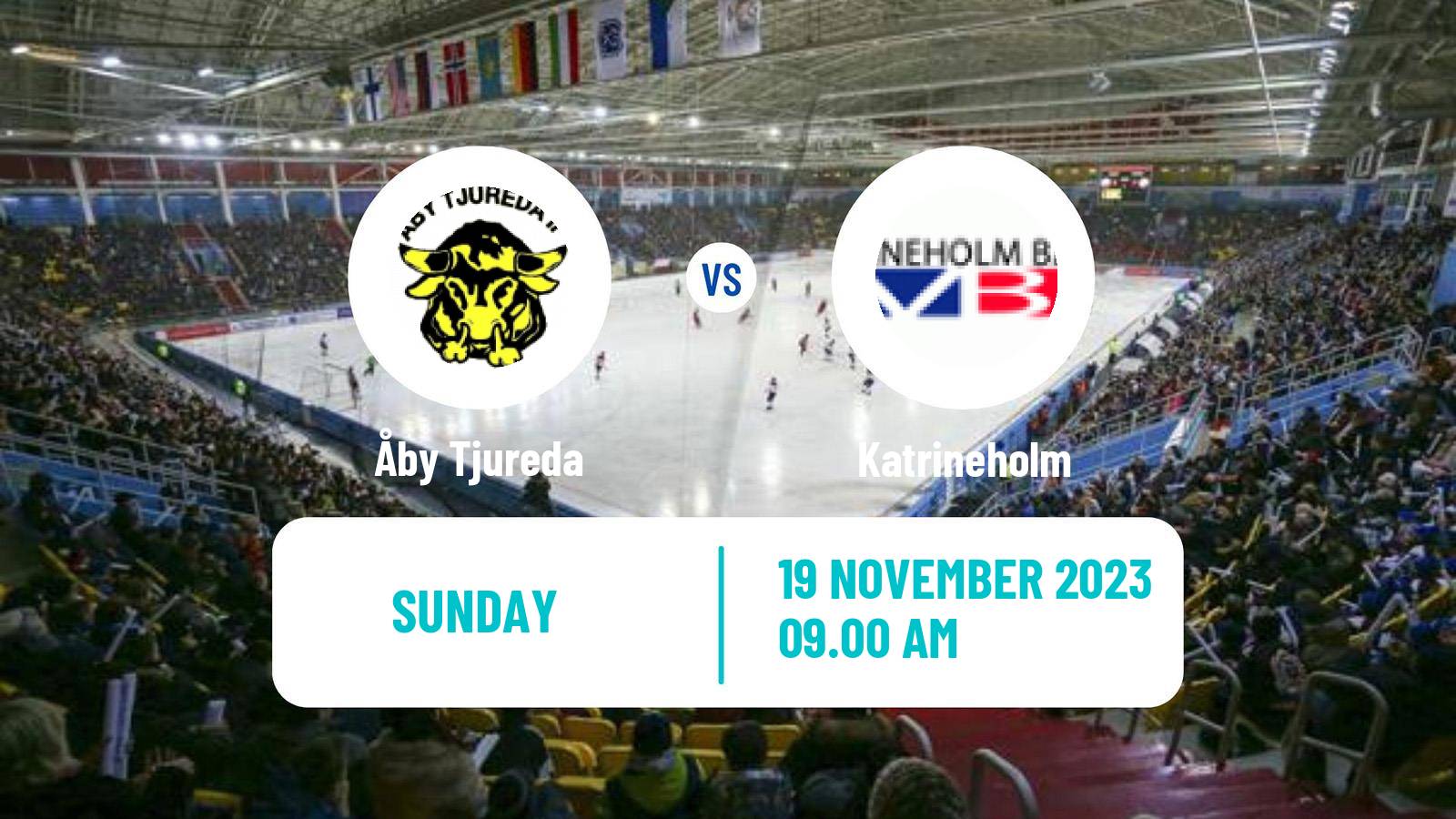 Bandy Swedish Allsvenskan Bandy Åby Tjureda - Katrineholm