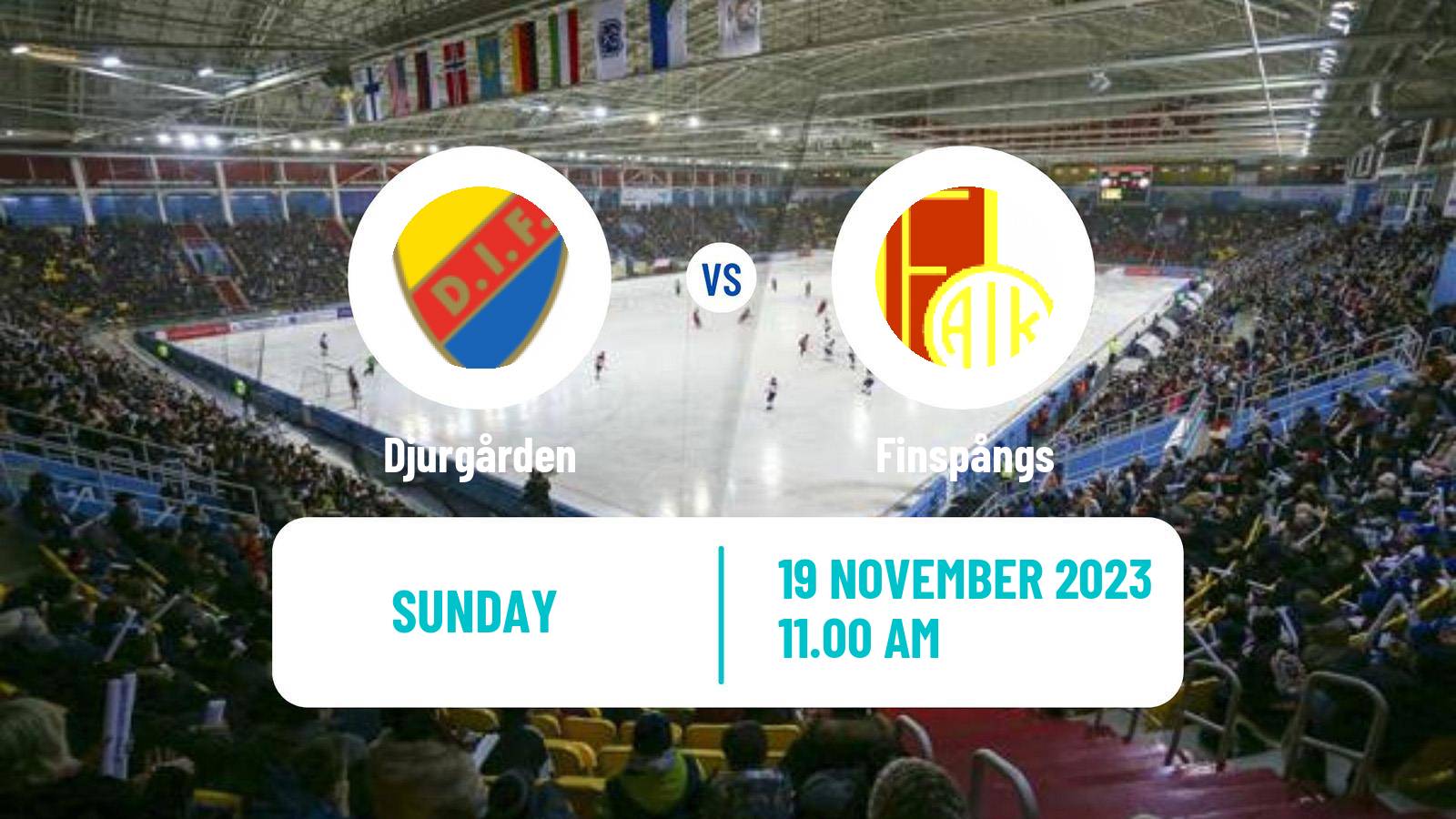 Bandy Swedish Allsvenskan Bandy Djurgården - Finspångs