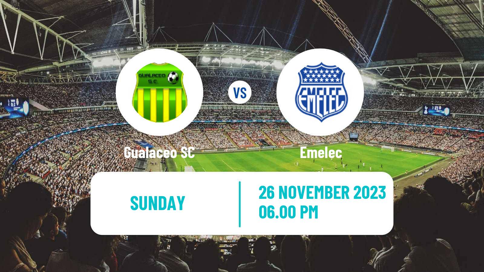 Soccer Ecuadorian Liga Pro Gualaceo - Emelec
