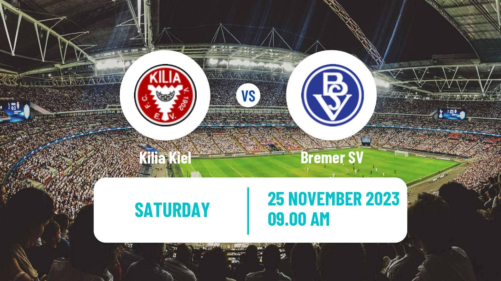 Soccer German Regionalliga North Kilia Kiel - Bremer SV