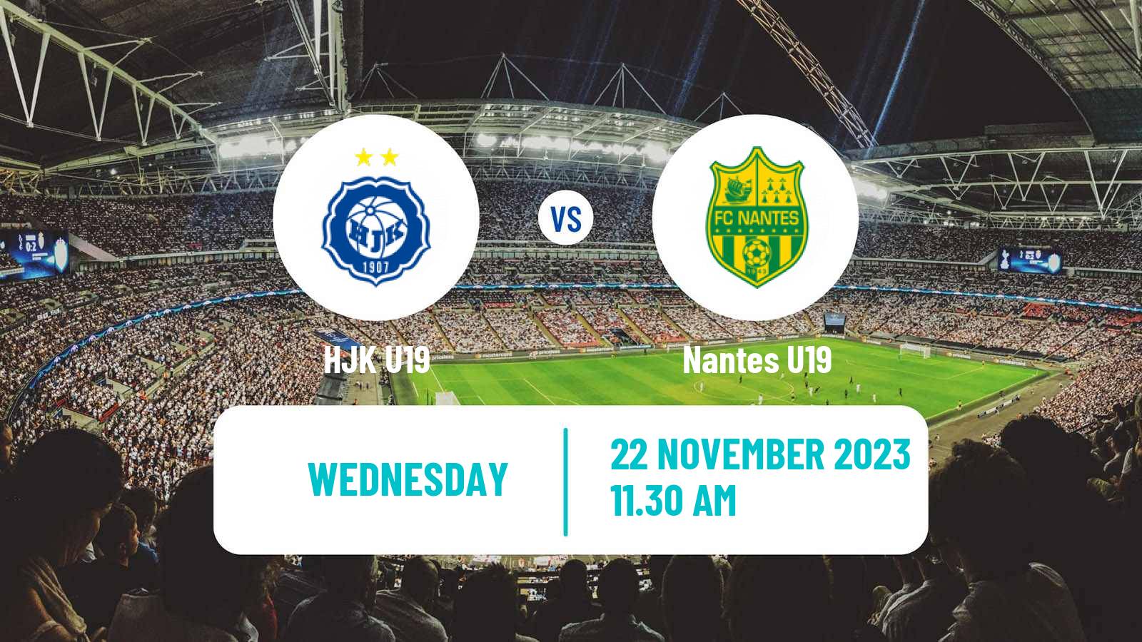 Soccer UEFA Youth League HJK U19 - Nantes U19