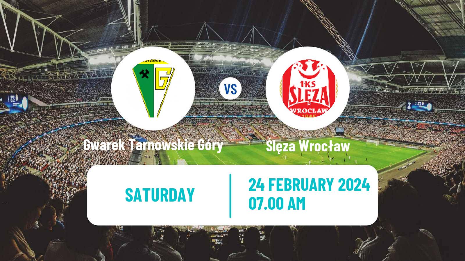 Soccer Polish Division 3 - Group III Gwarek Tarnowskie Góry - Ślęza Wrocław