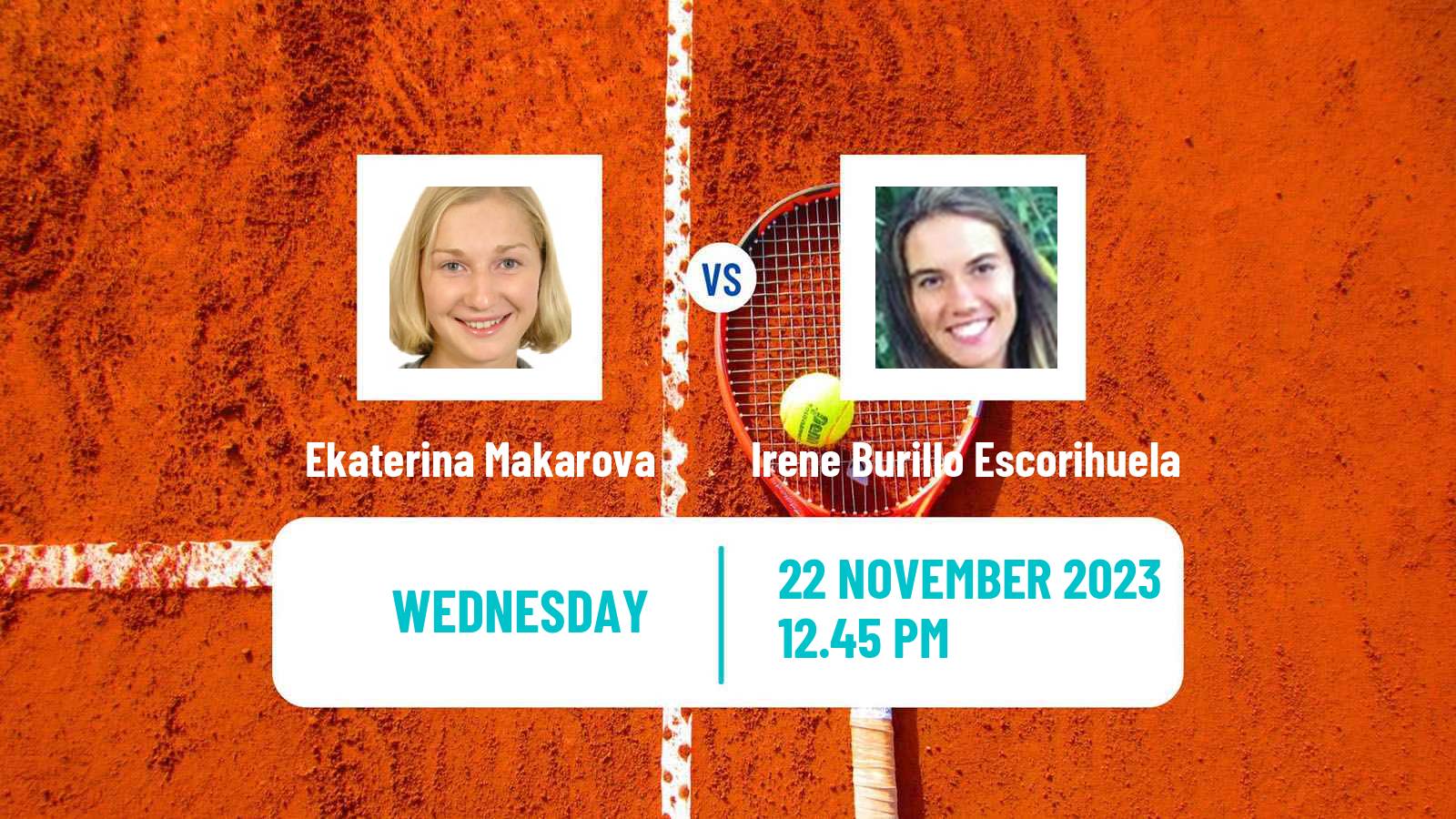 Tennis ITF W100 Valencia Women Ekaterina Makarova - Irene Burillo Escorihuela