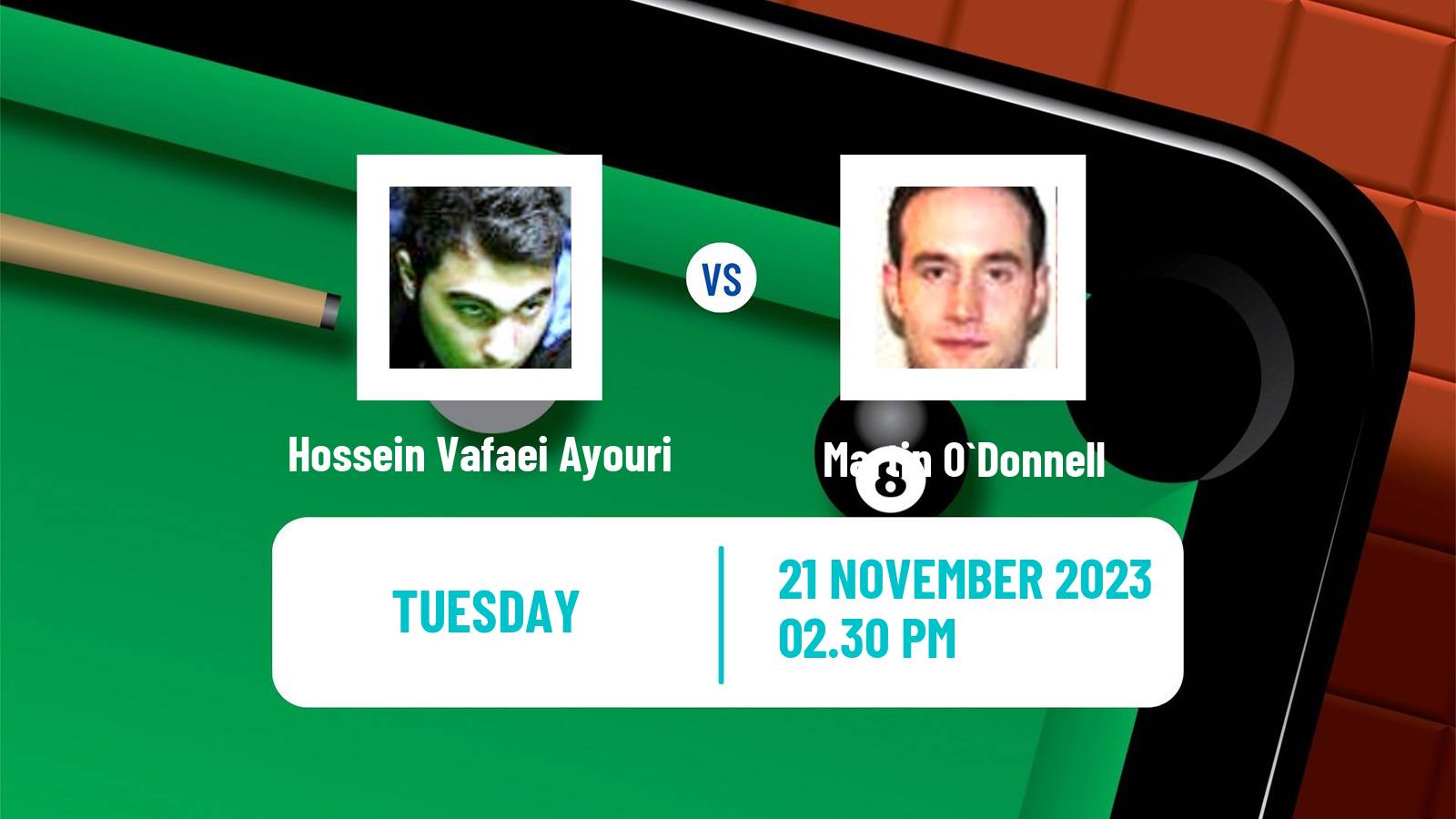 Snooker Uk Championship Hossein Vafaei Ayouri - Martin O`Donnell