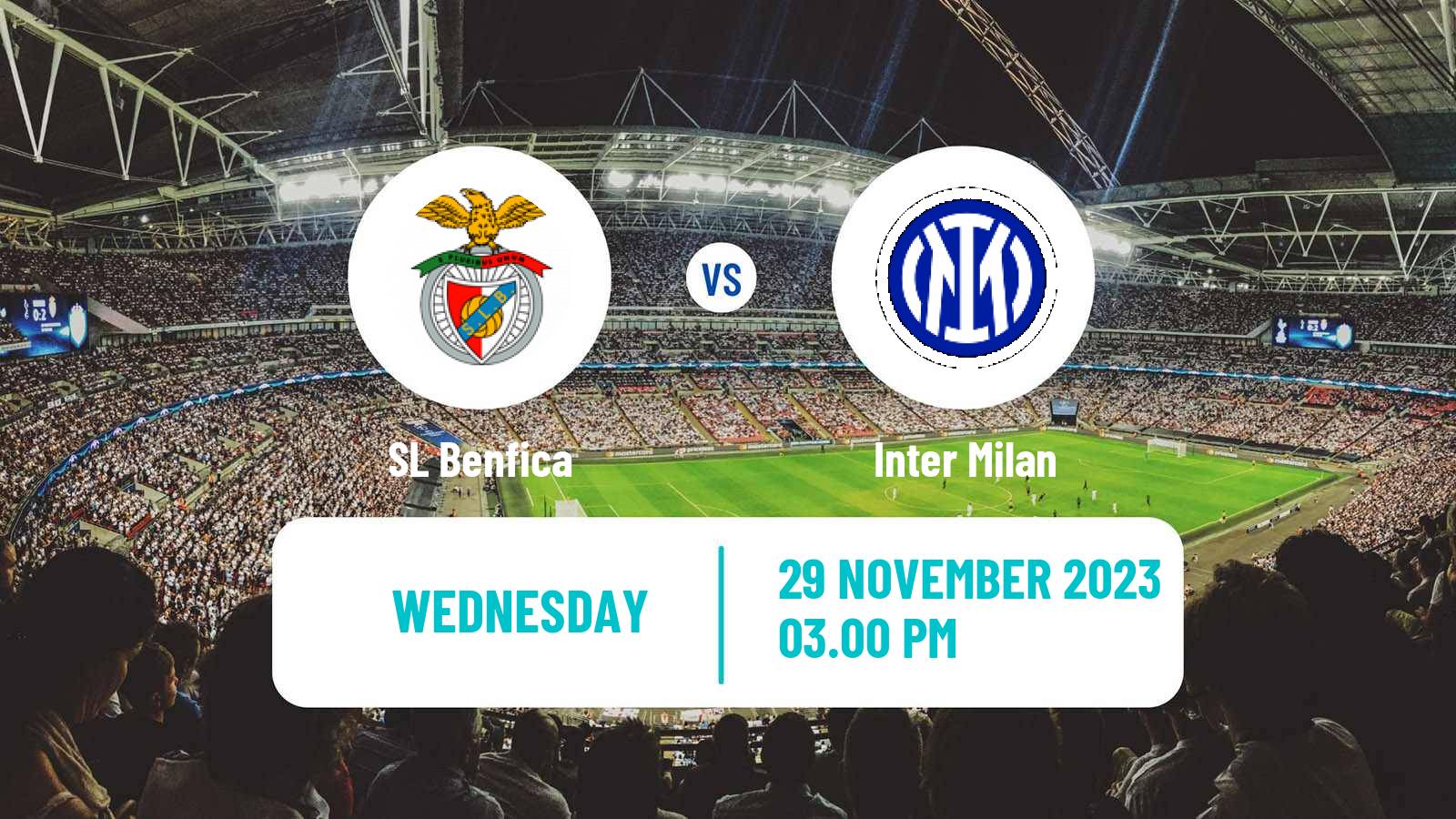 Soccer UEFA Champions League Benfica - Inter Milan