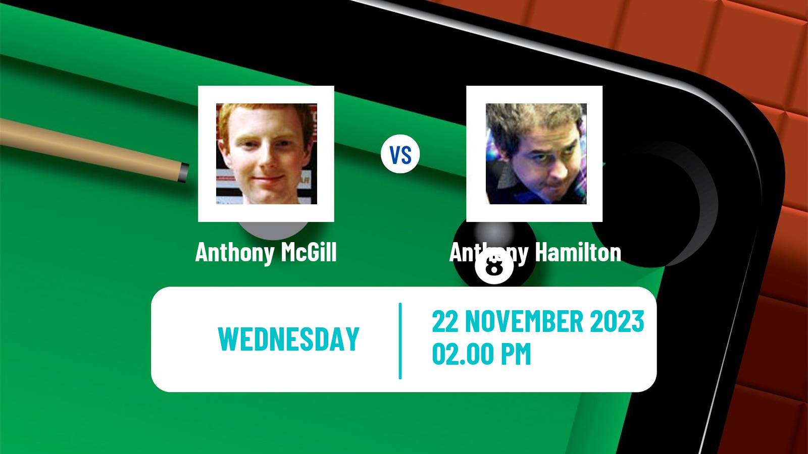 Snooker Uk Championship Anthony McGill - Anthony Hamilton
