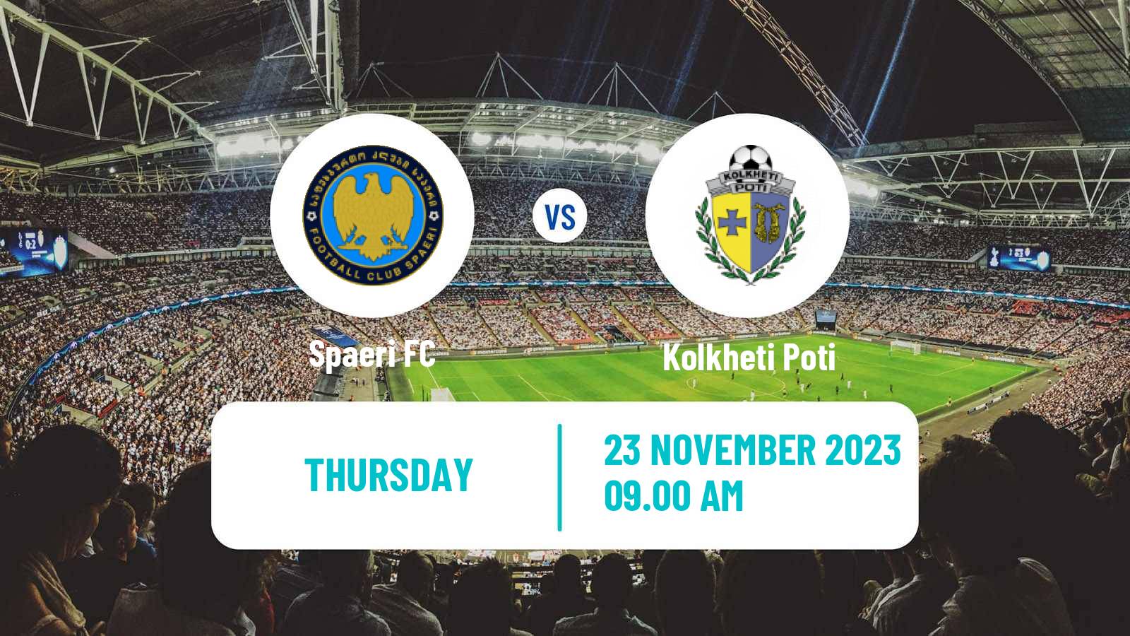 Soccer Georgian Erovnuli Liga 2 Spaeri - Kolkheti Poti