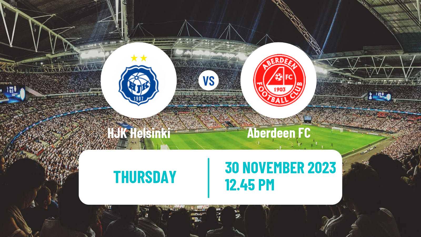 Soccer UEFA Europa Conference League HJK - Aberdeen