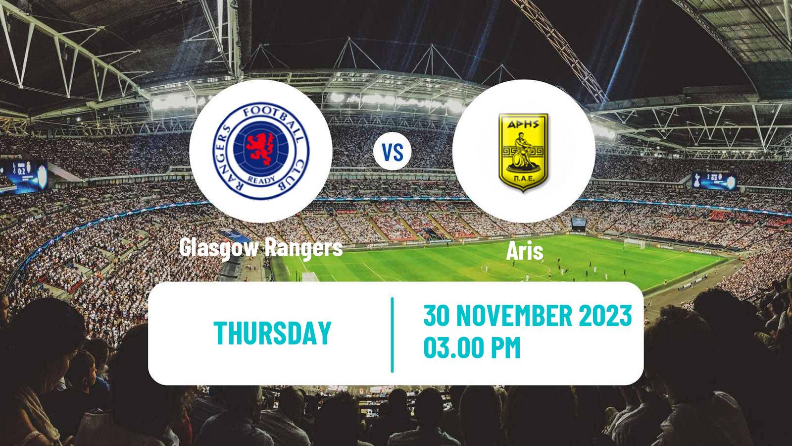 Soccer UEFA Europa League Glasgow Rangers - Aris