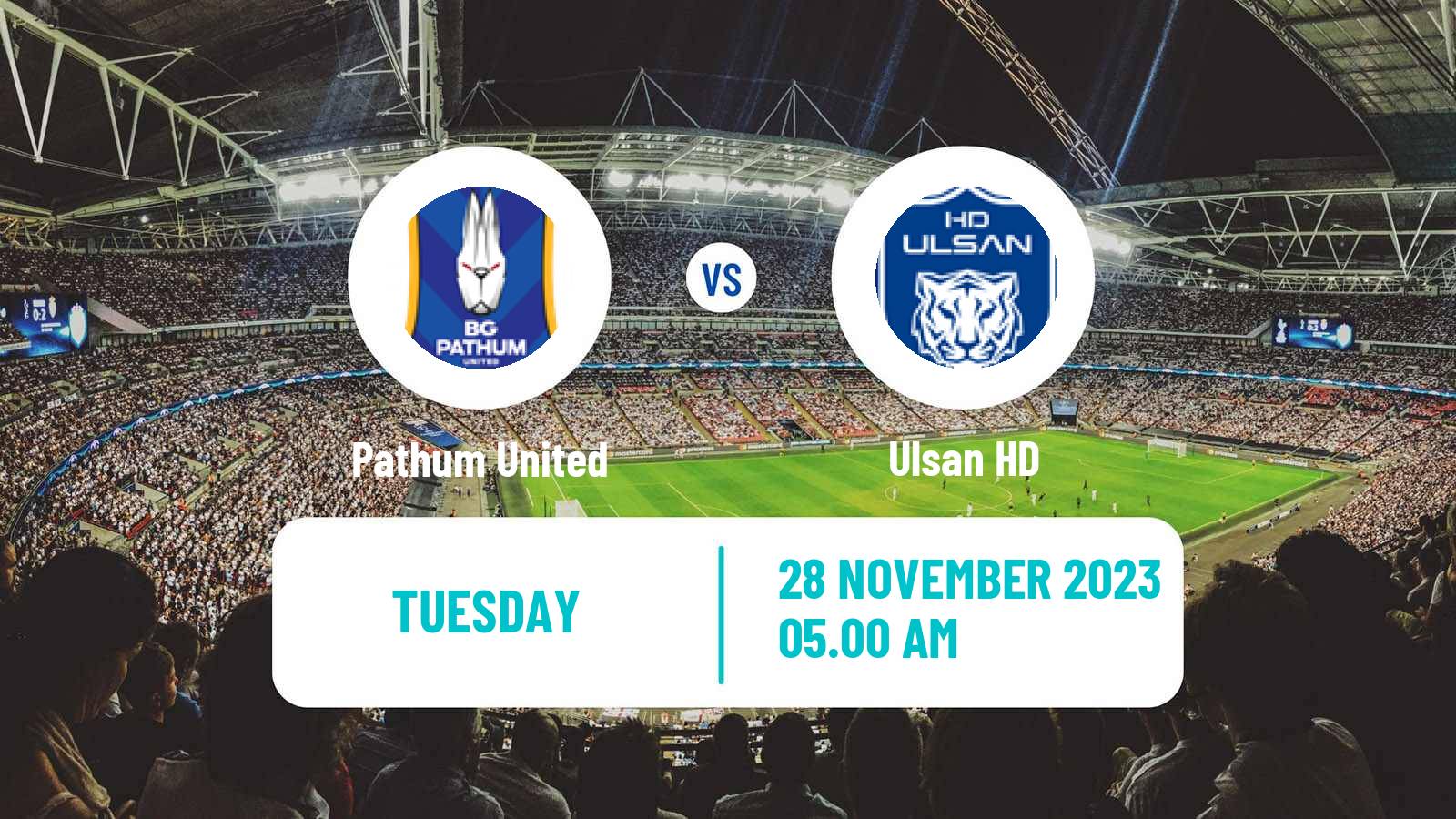 Soccer AFC Champions League Pathum United - Ulsan HD
