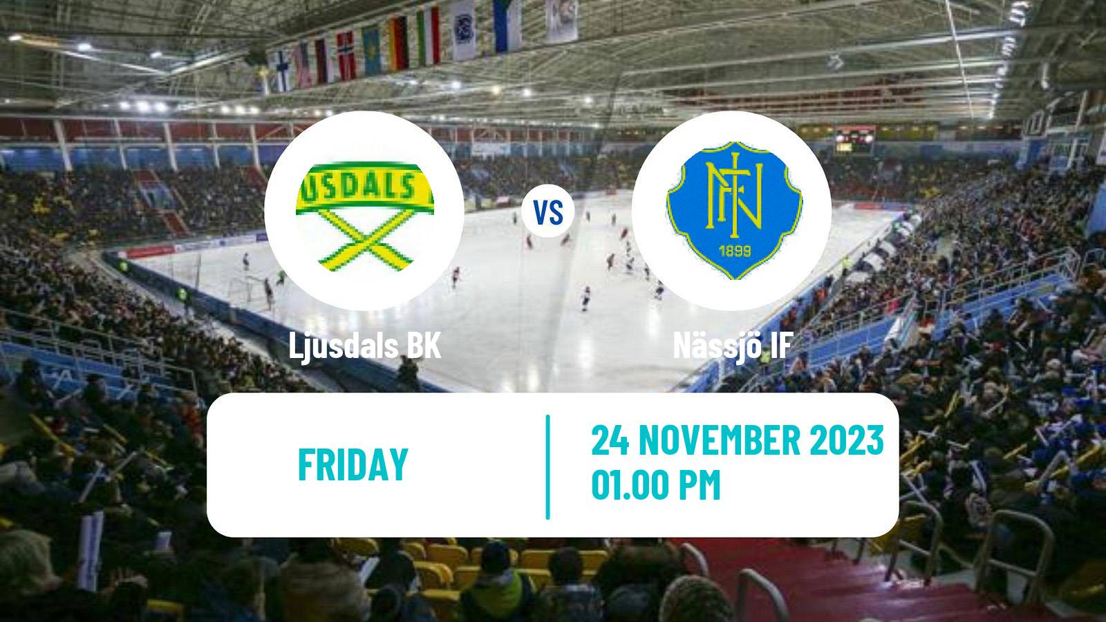 Bandy Swedish Allsvenskan Bandy Ljusdal - Nässjö