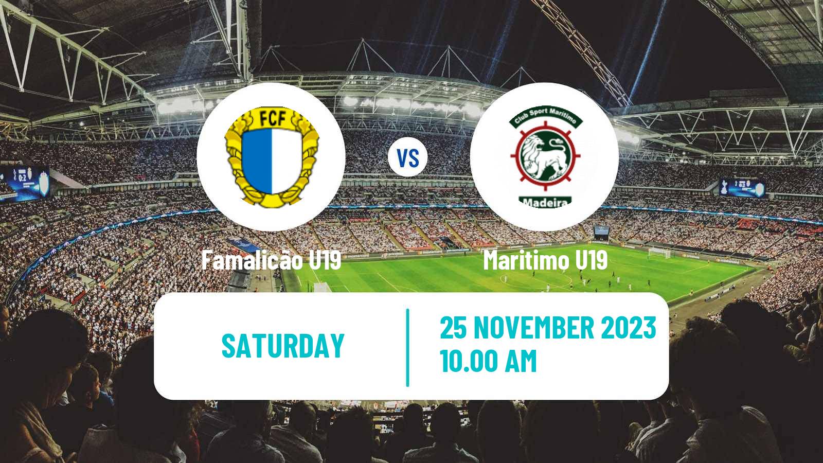 Soccer Portuguese Campeonato Nacional U19 Famalicão U19 - Maritimo U19