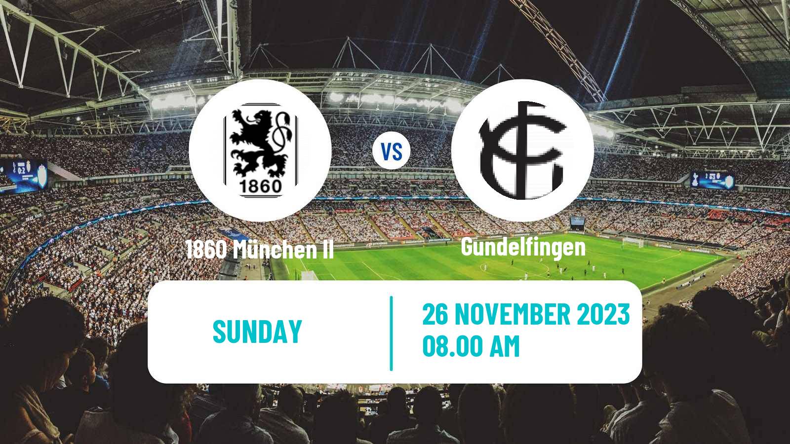 Soccer German Oberliga Bayern Süd 1860 München II - Gundelfingen