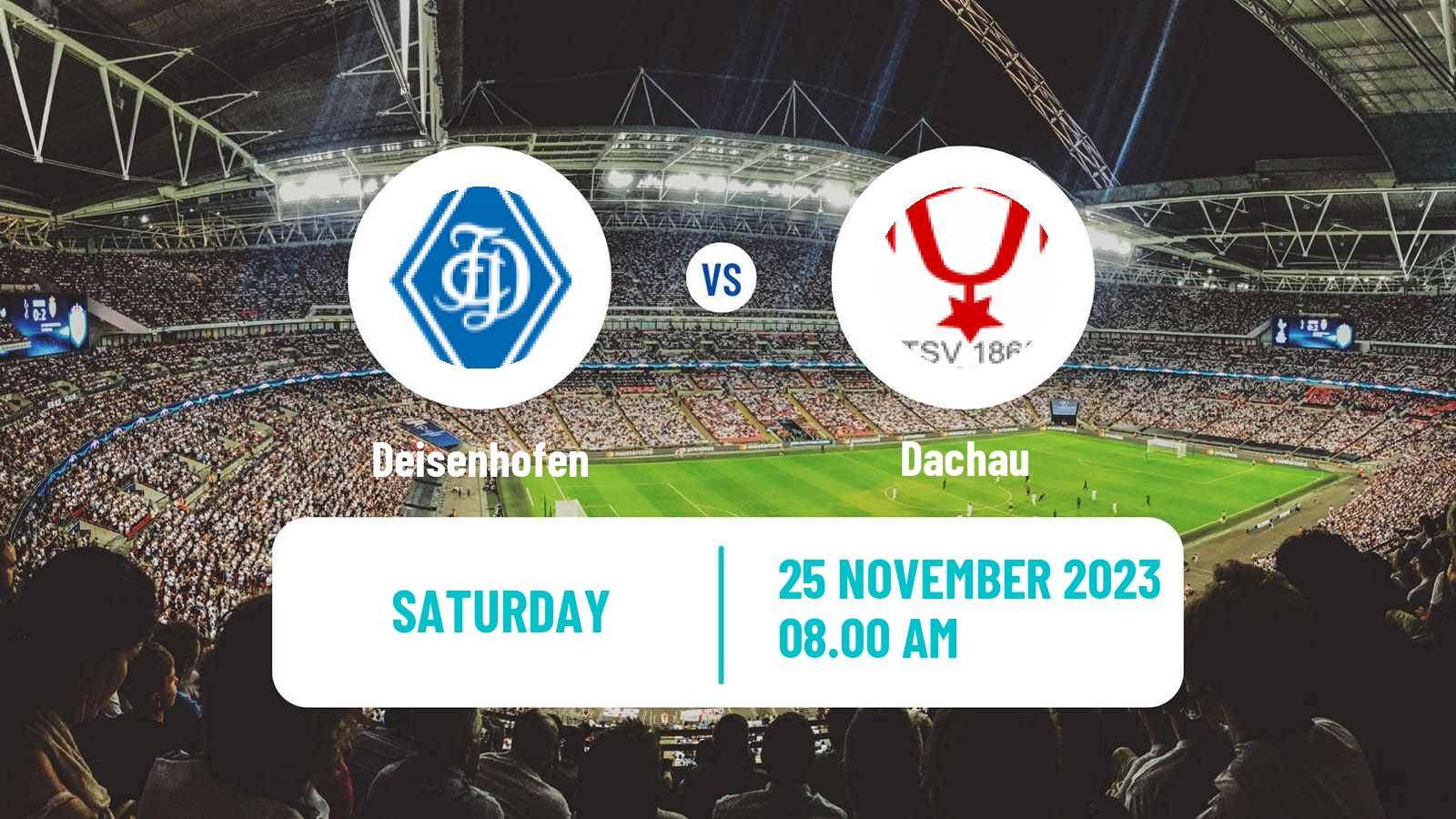 Soccer German Oberliga Bayern Süd Deisenhofen - Dachau