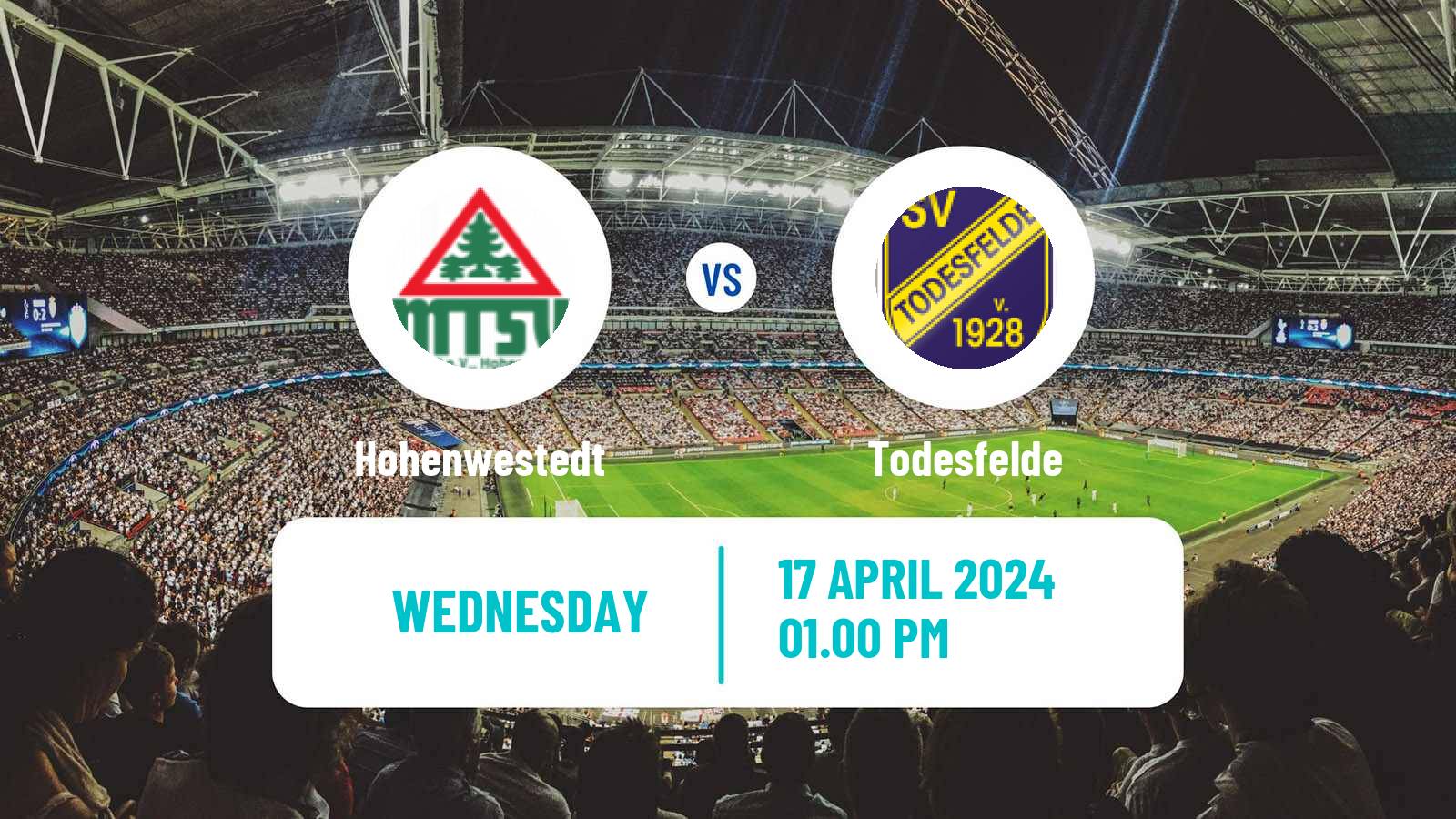 Soccer German Oberliga Schleswig-Holstein Hohenwestedt - Todesfelde