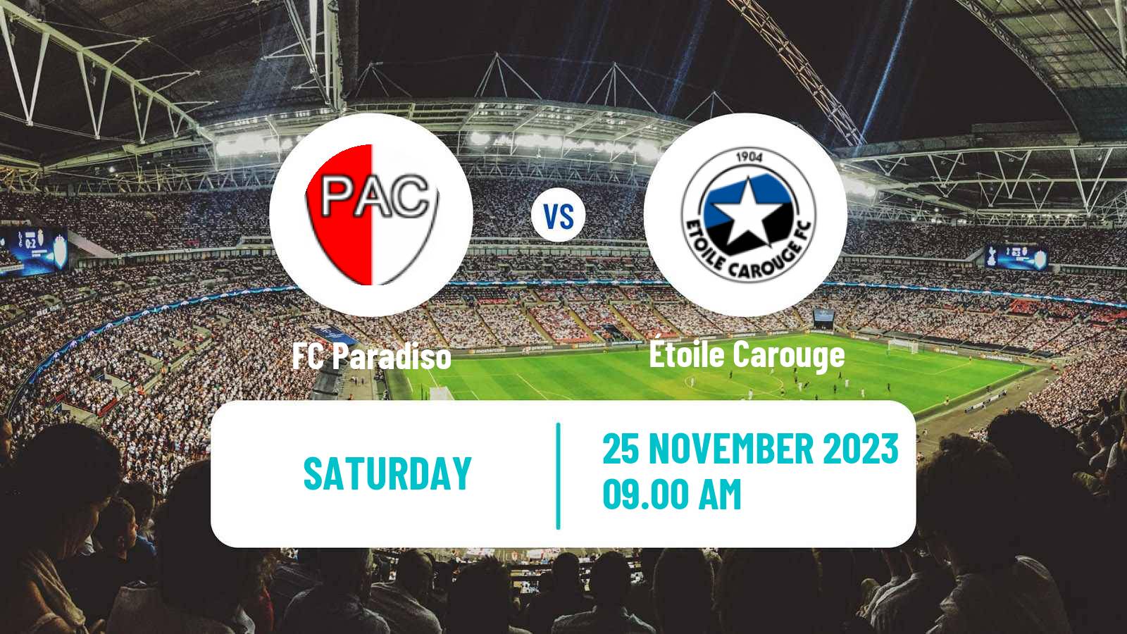 Soccer Swiss Promotion League Paradiso - Étoile Carouge