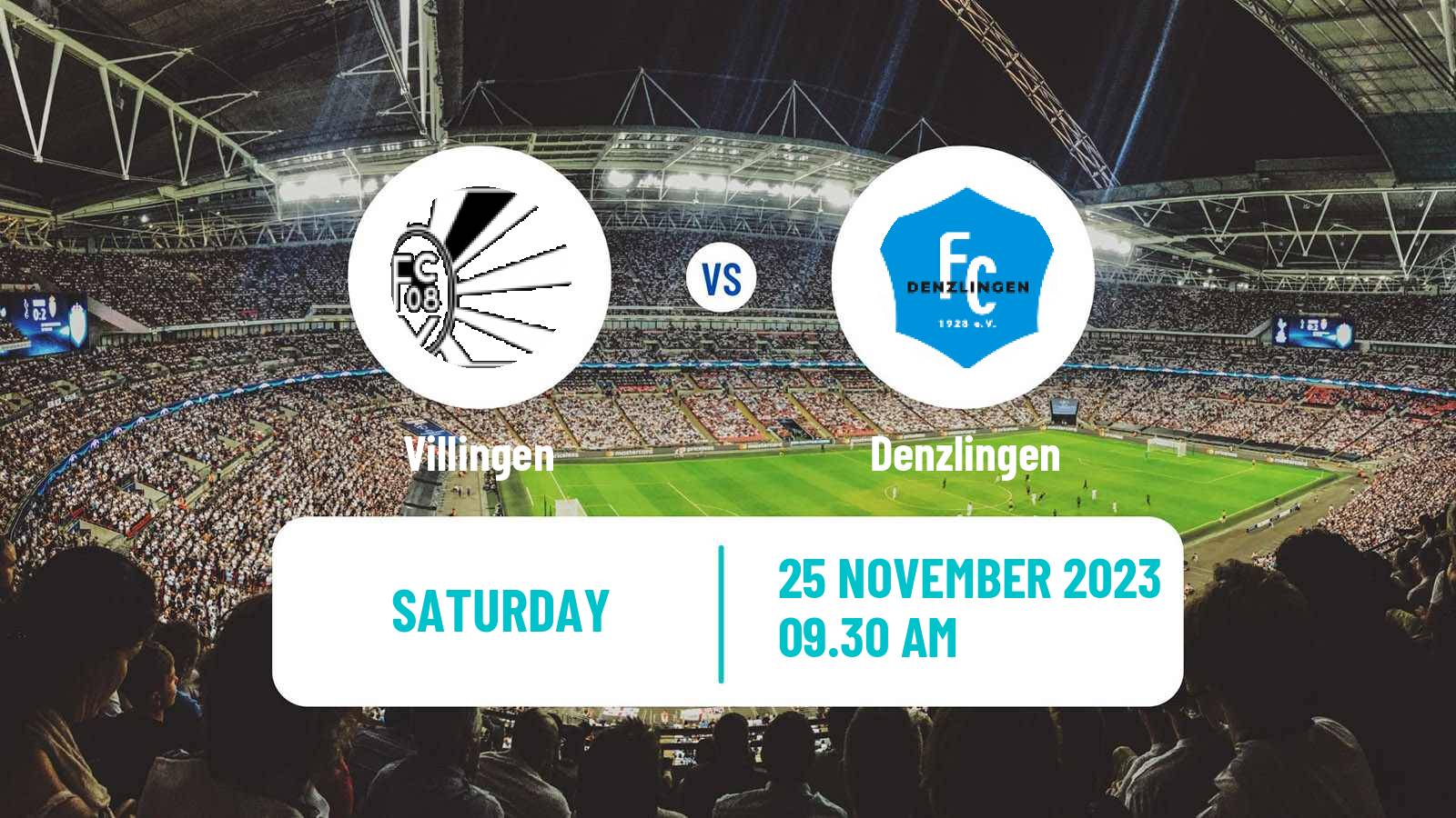Soccer German Oberliga Baden-Württemberg Villingen - Denzlingen
