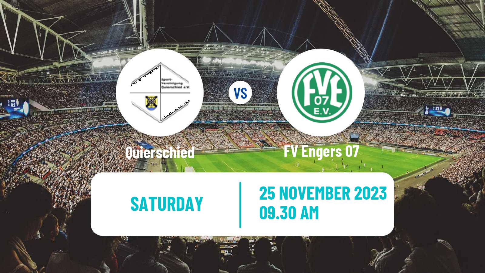 Soccer German Oberliga Rheinland-Pfalz/Saar Quierschied - Engers