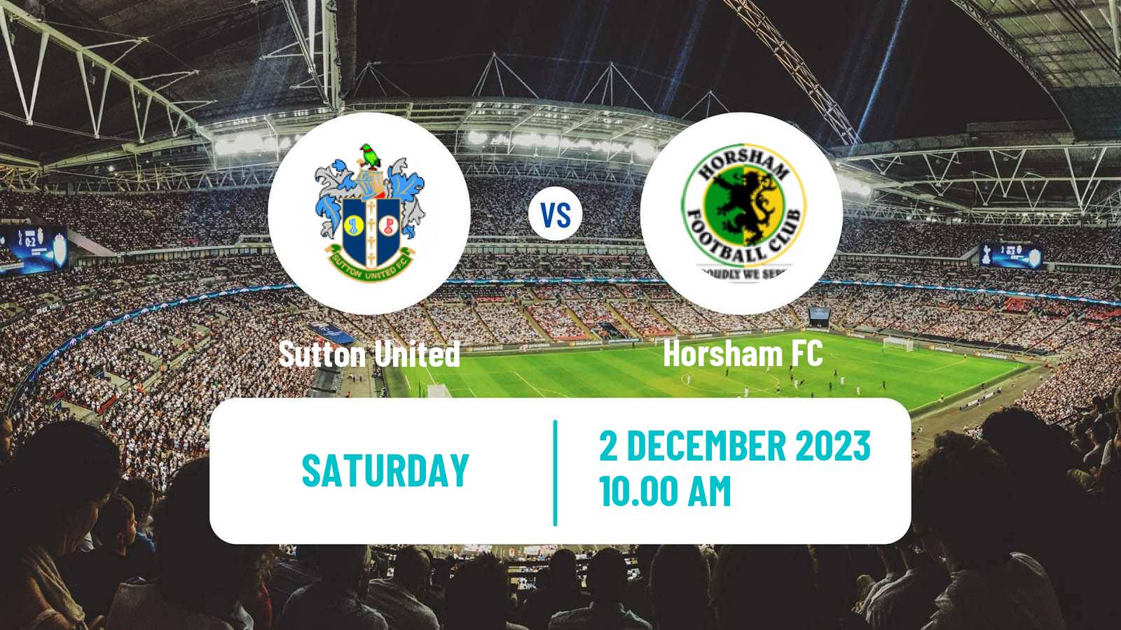 Soccer English FA Cup Sutton United - Horsham