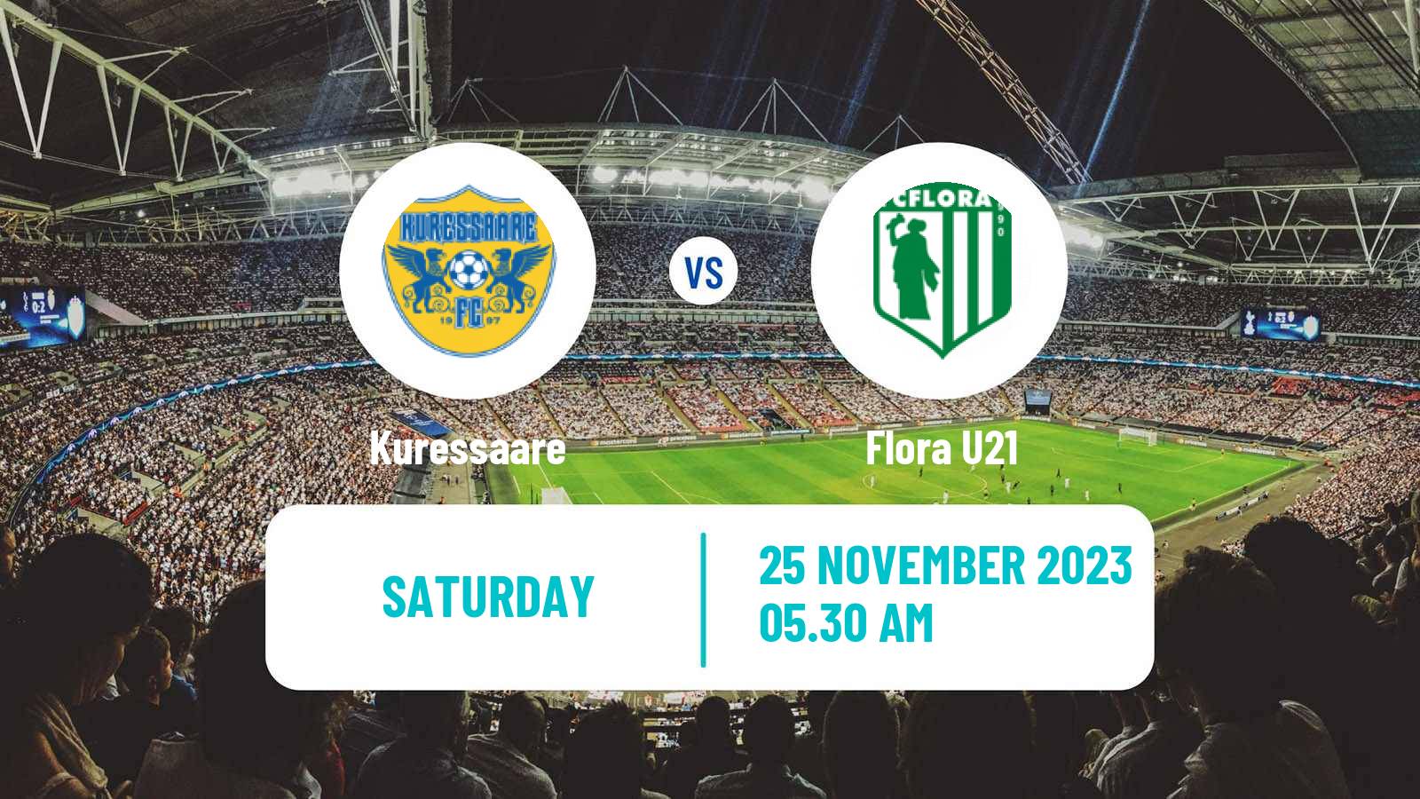 Soccer Estonian Cup Kuressaare - Flora U21