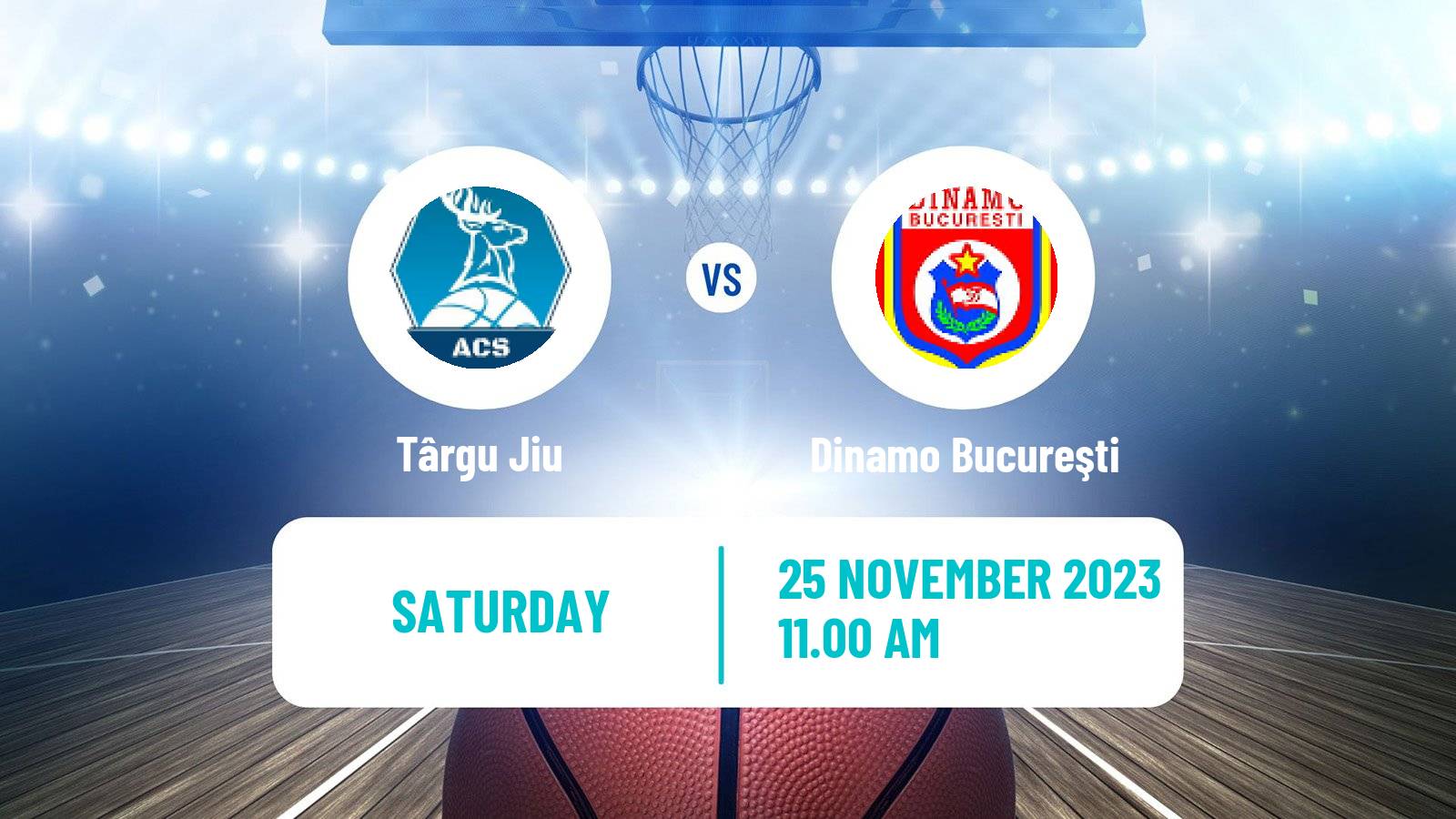 Basketball Romanian Divizia A Basketball Târgu Jiu - Dinamo Bucureşti