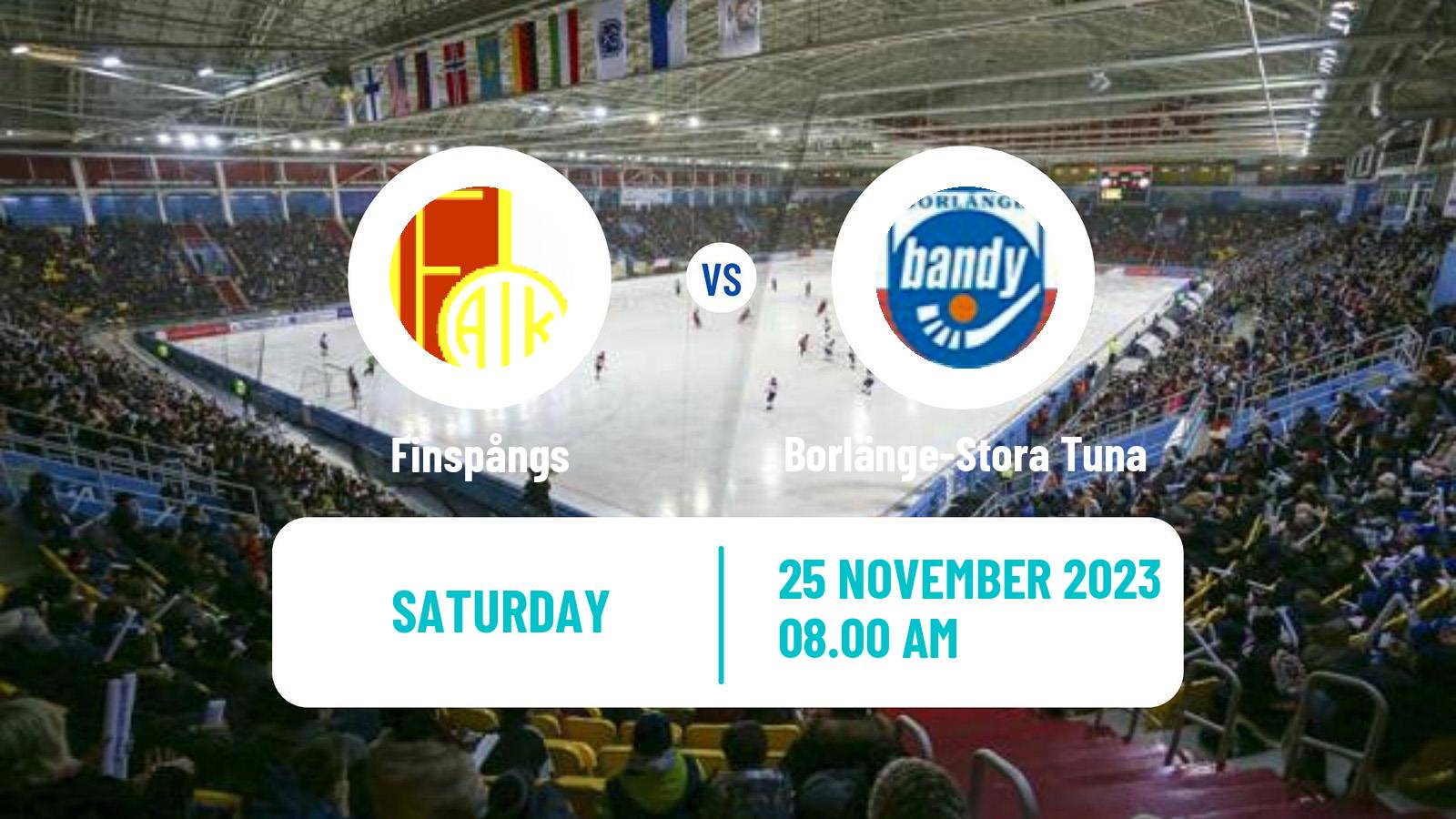 Bandy Swedish Allsvenskan Bandy Finspångs - Borlänge-Stora Tuna