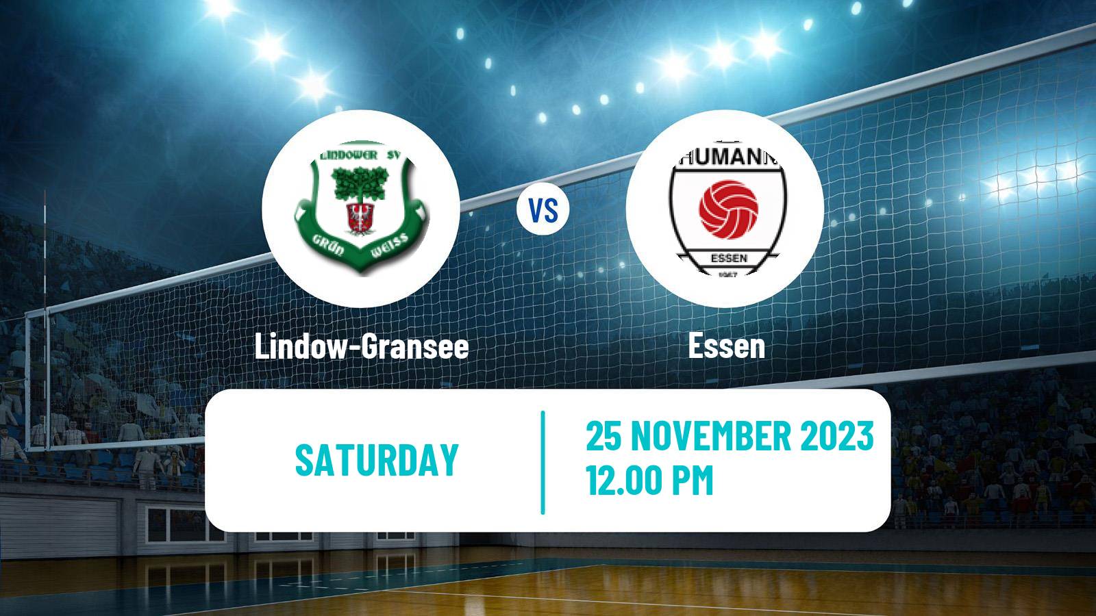 Volleyball German 2 Bundesliga North Volleyball Lindow-Gransee - Essen