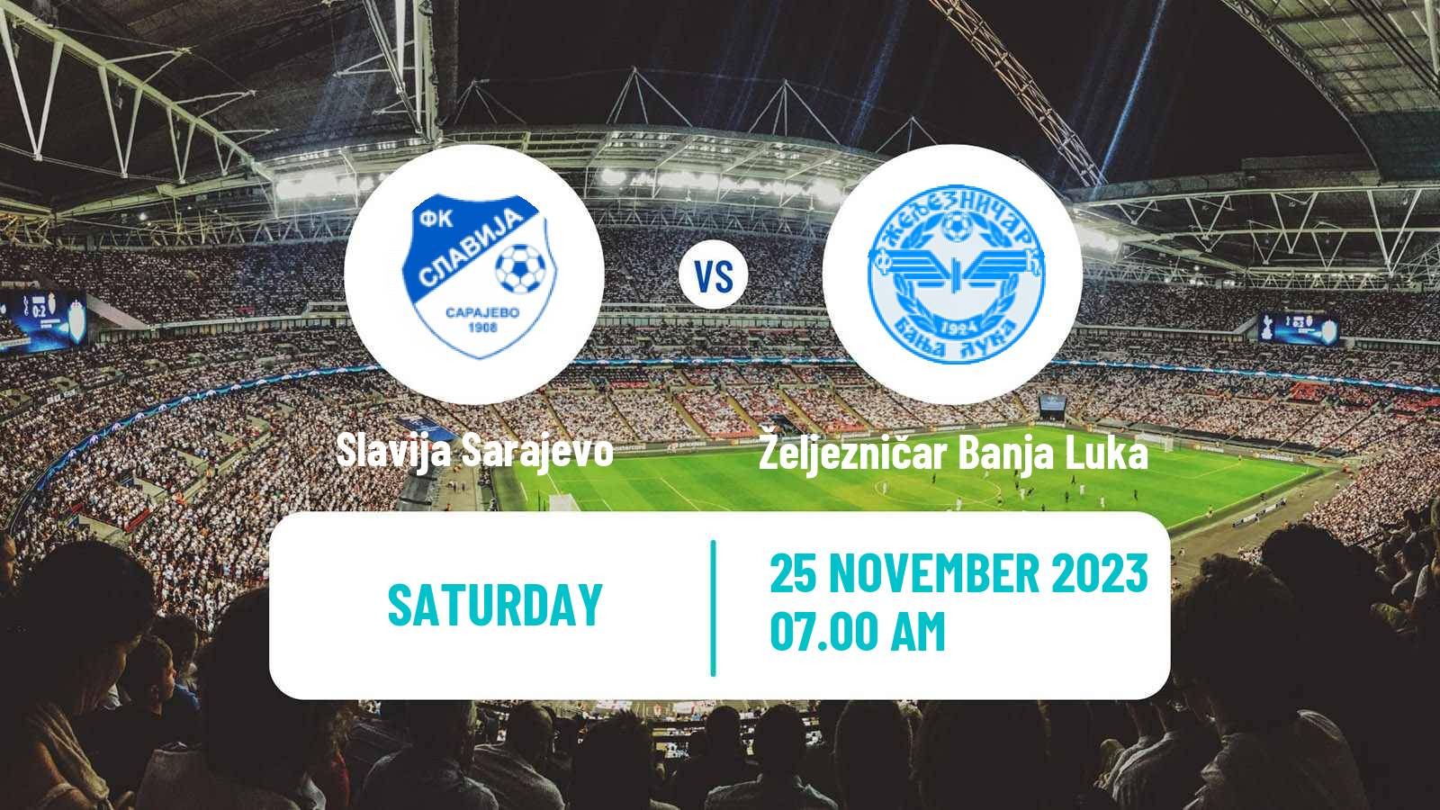 Soccer Bosnian Prva Liga RS Slavija Sarajevo - Željezničar Banja Luka