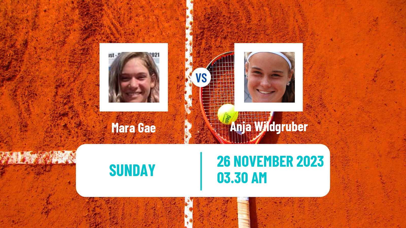 Tennis ITF W15 Monastir 41 Women Mara Gae - Anja Wildgruber