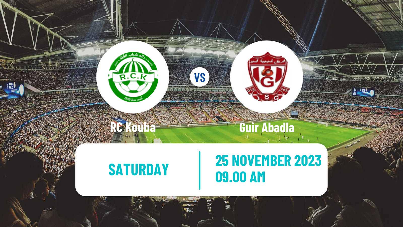 Soccer Algerian Ligue 2 Kouba - Guir Abadla