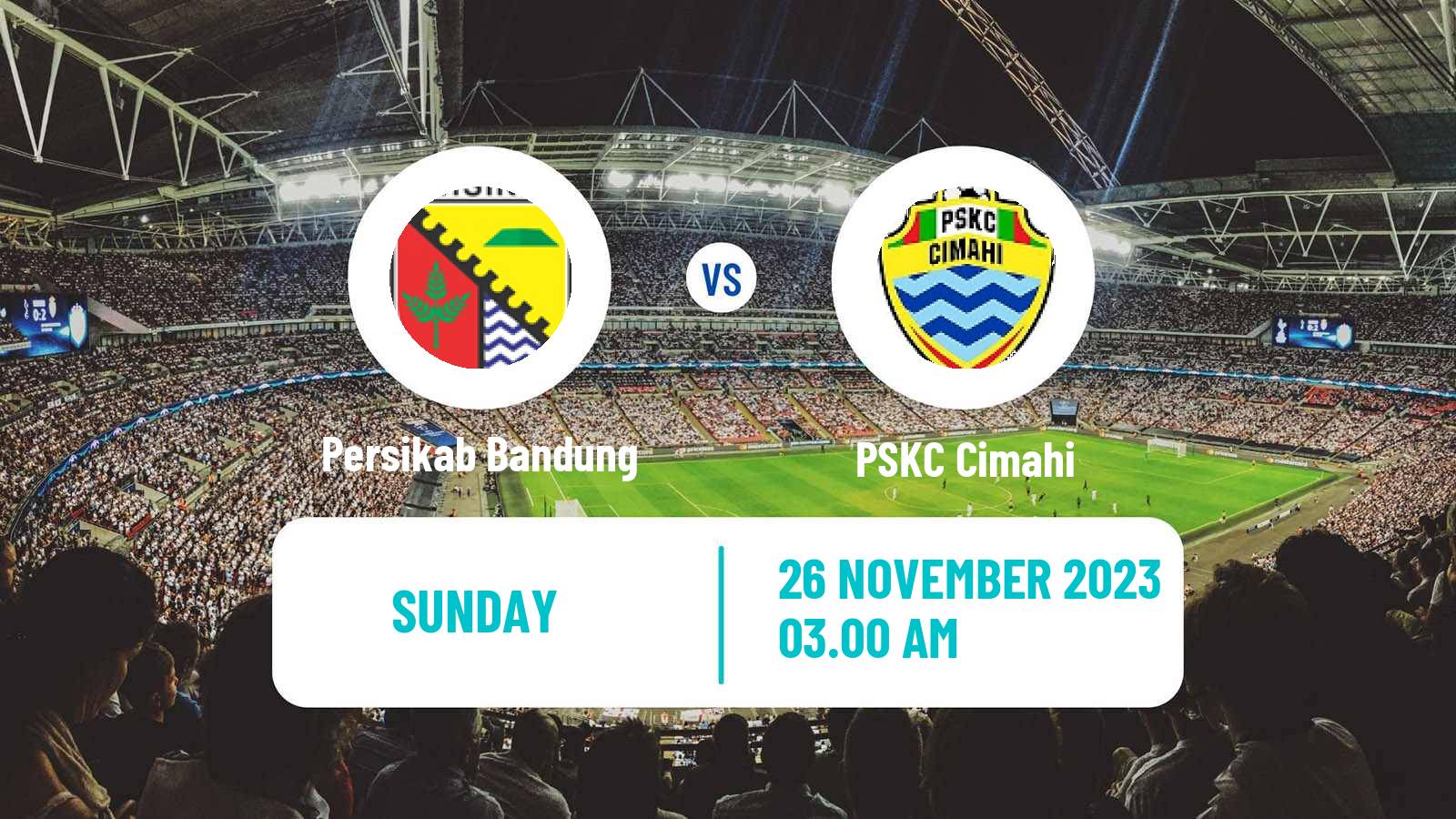 Soccer Indonesian Liga 2 Persikab Bandung - PSKC Cimahi