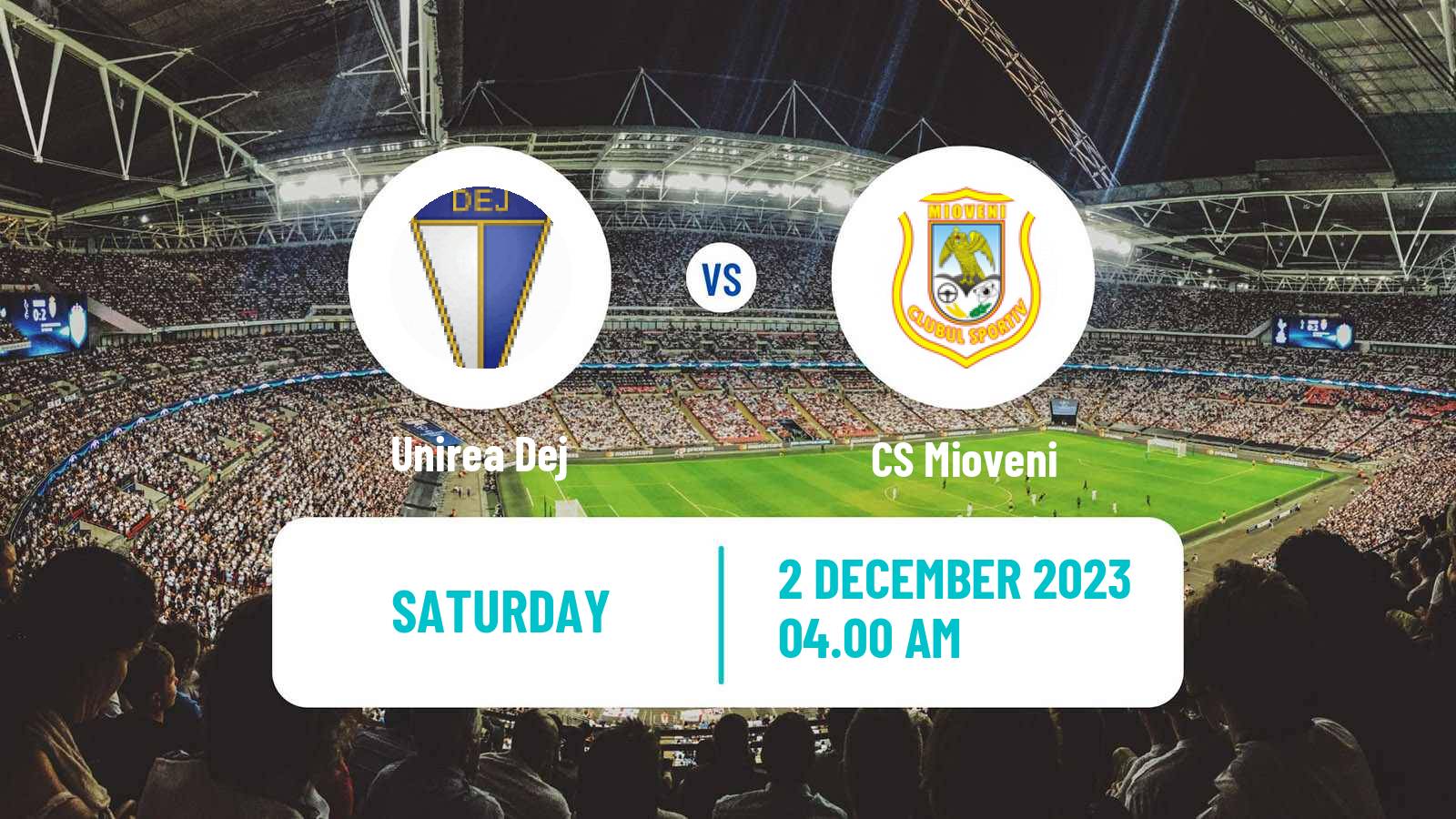 Soccer Romanian Division 2 Unirea Dej - Mioveni