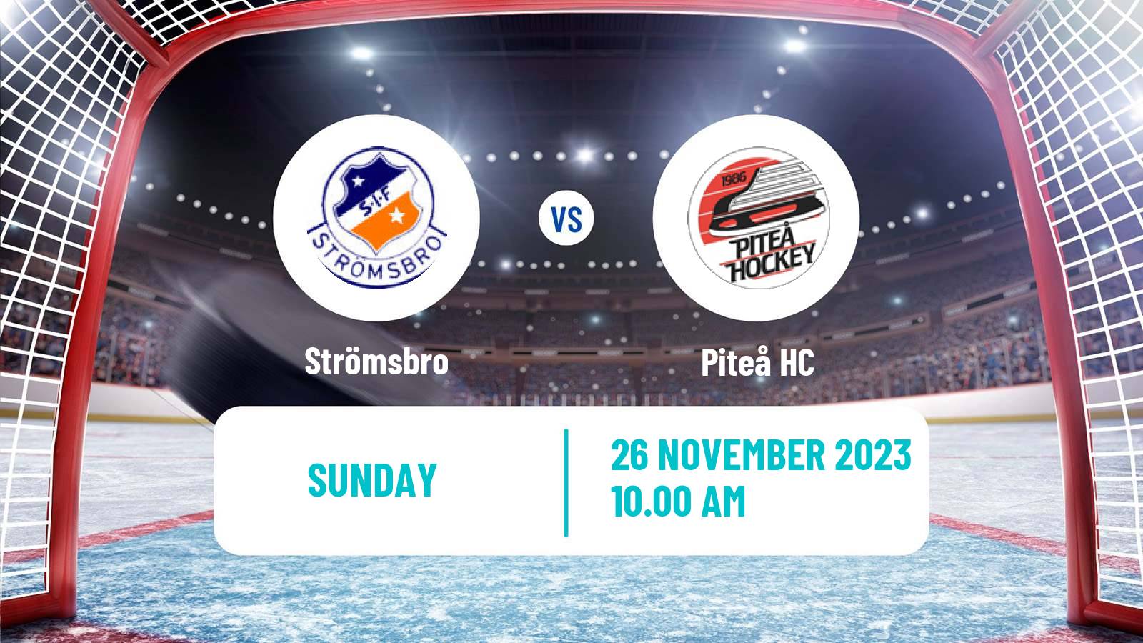 Hockey Swedish HockeyEttan Norra Strömsbro - Piteå HC
