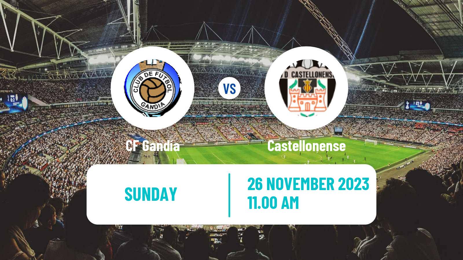 Soccer Spanish Tercera RFEF - Group 6 Gandía - Castellonense